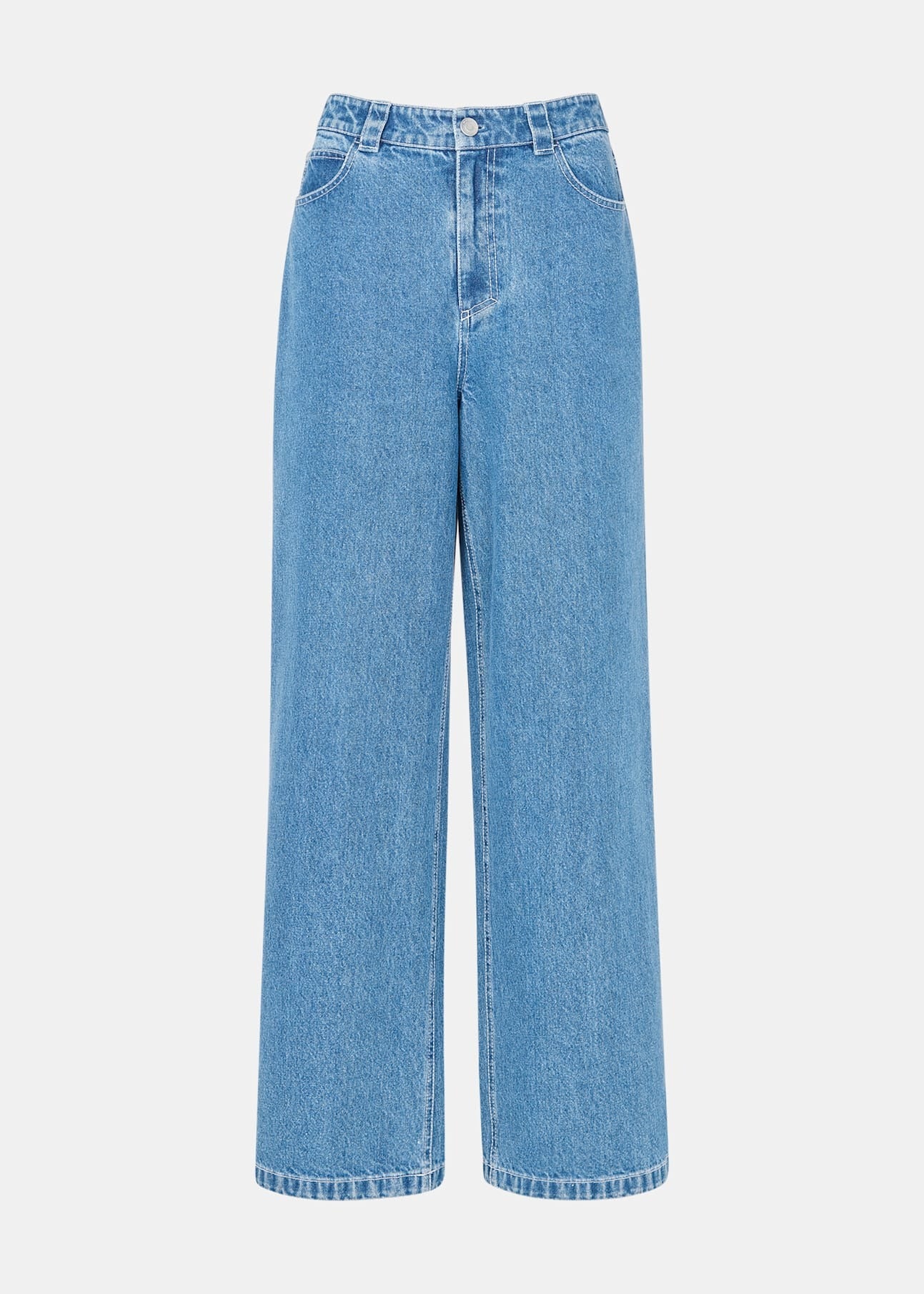Denim Relaxed Straight Leg Jean
