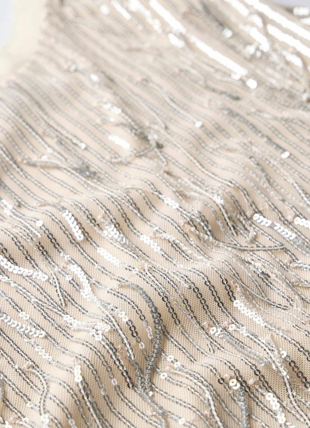 Silver Sequin Vest Top