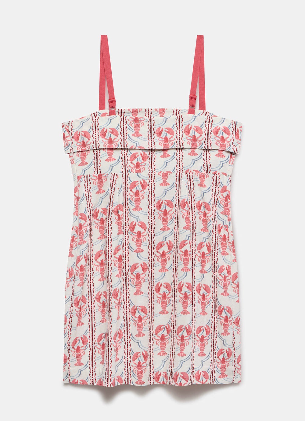 Red Lobster Print Mini Dress