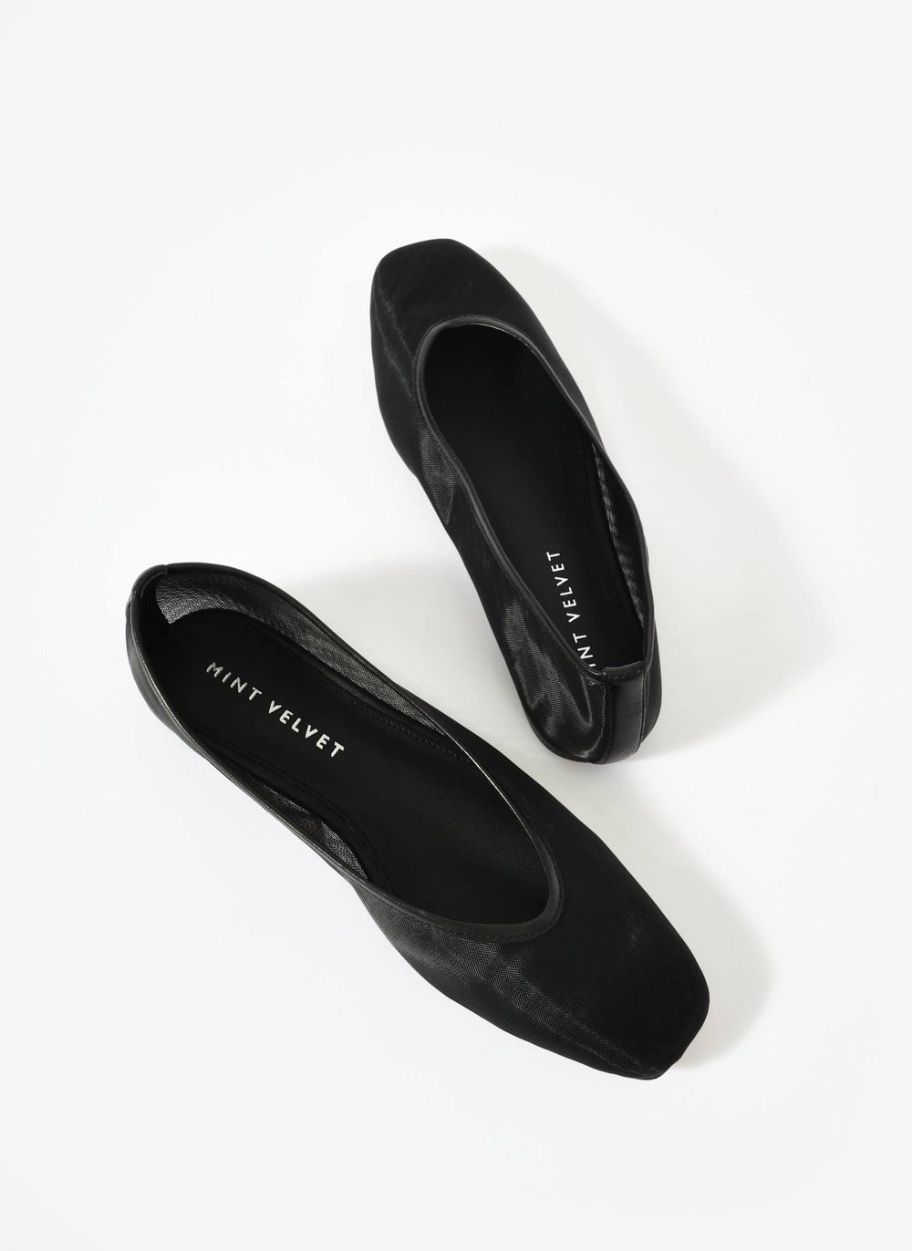 Piper Black Mesh Ballet Flats
