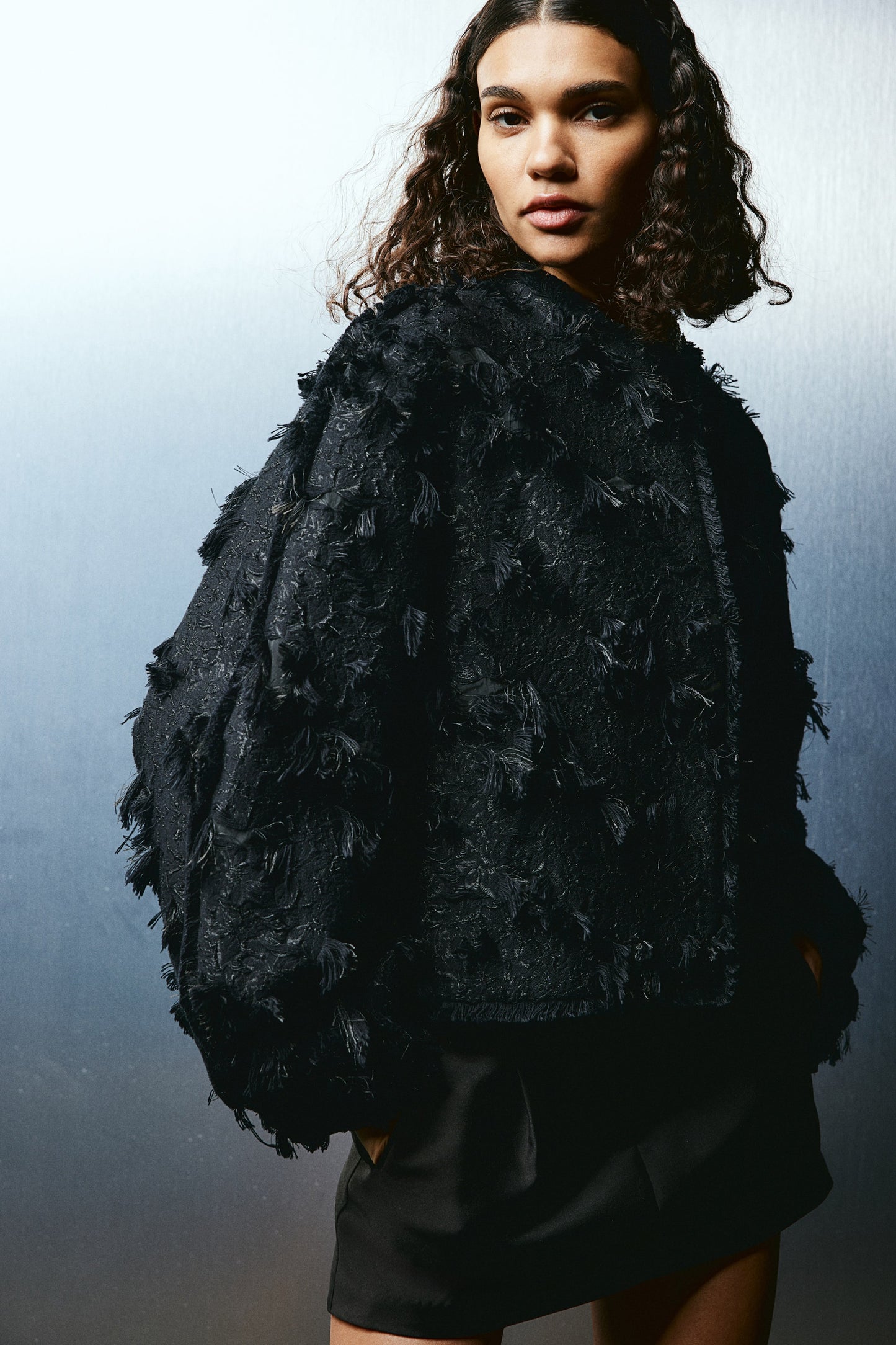 Jacquard-weave jacket