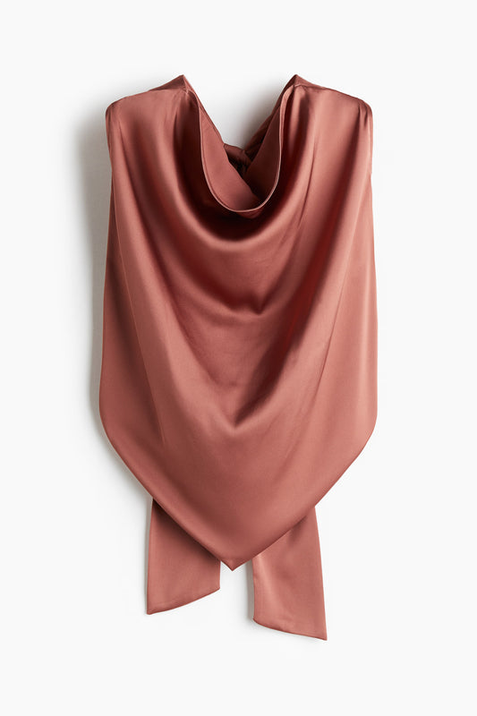 Satin halterneck top