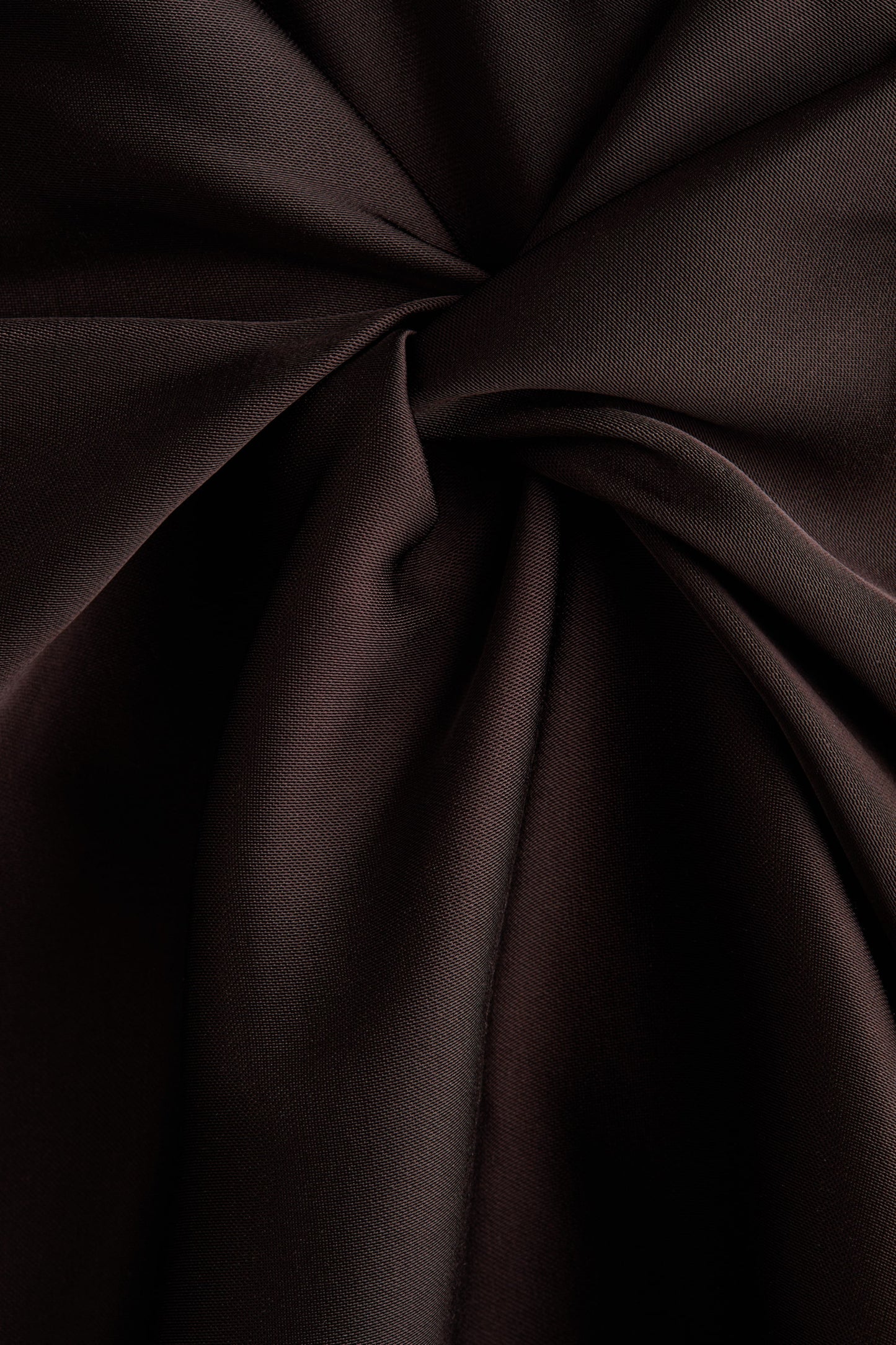 Puff-sleeved satin dress