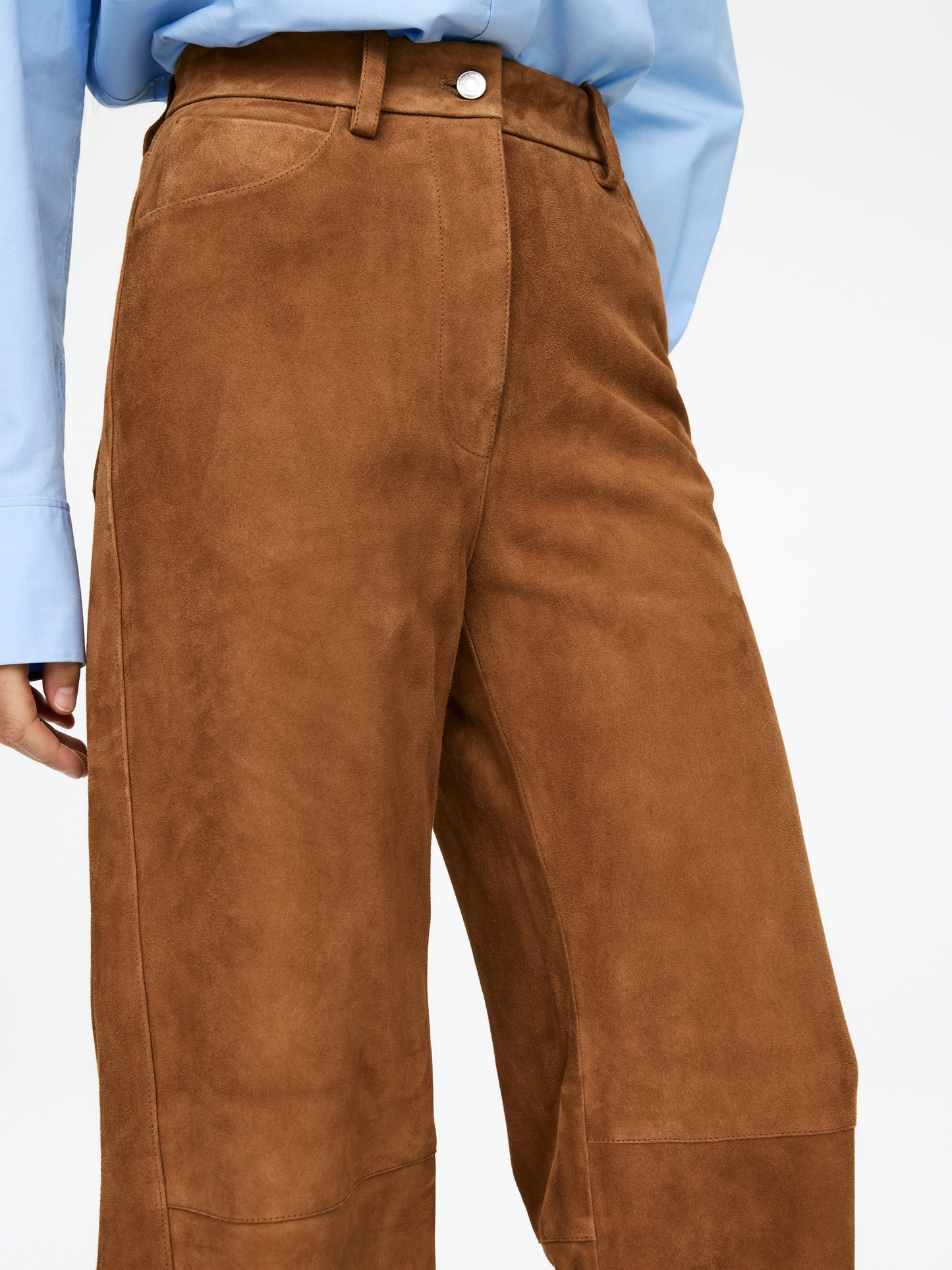 Relaxed Suede Trousers