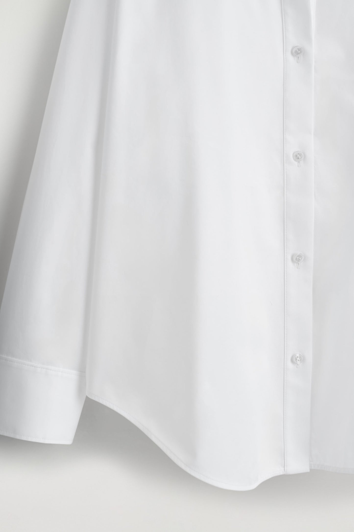 Open-Collar Cotton Shirt