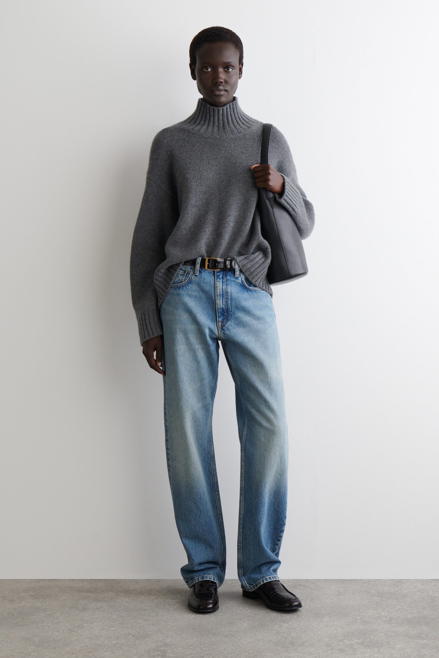 Cashmere Funnel-Neck Jumper