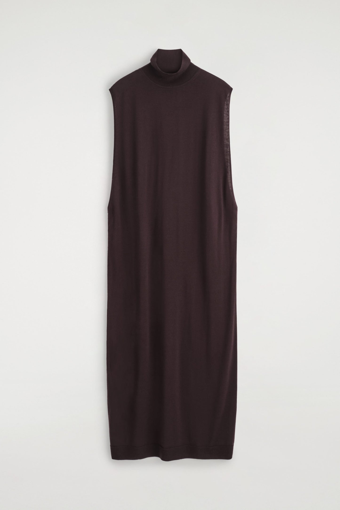 Merino Wool Roll-Neck Midi Dress