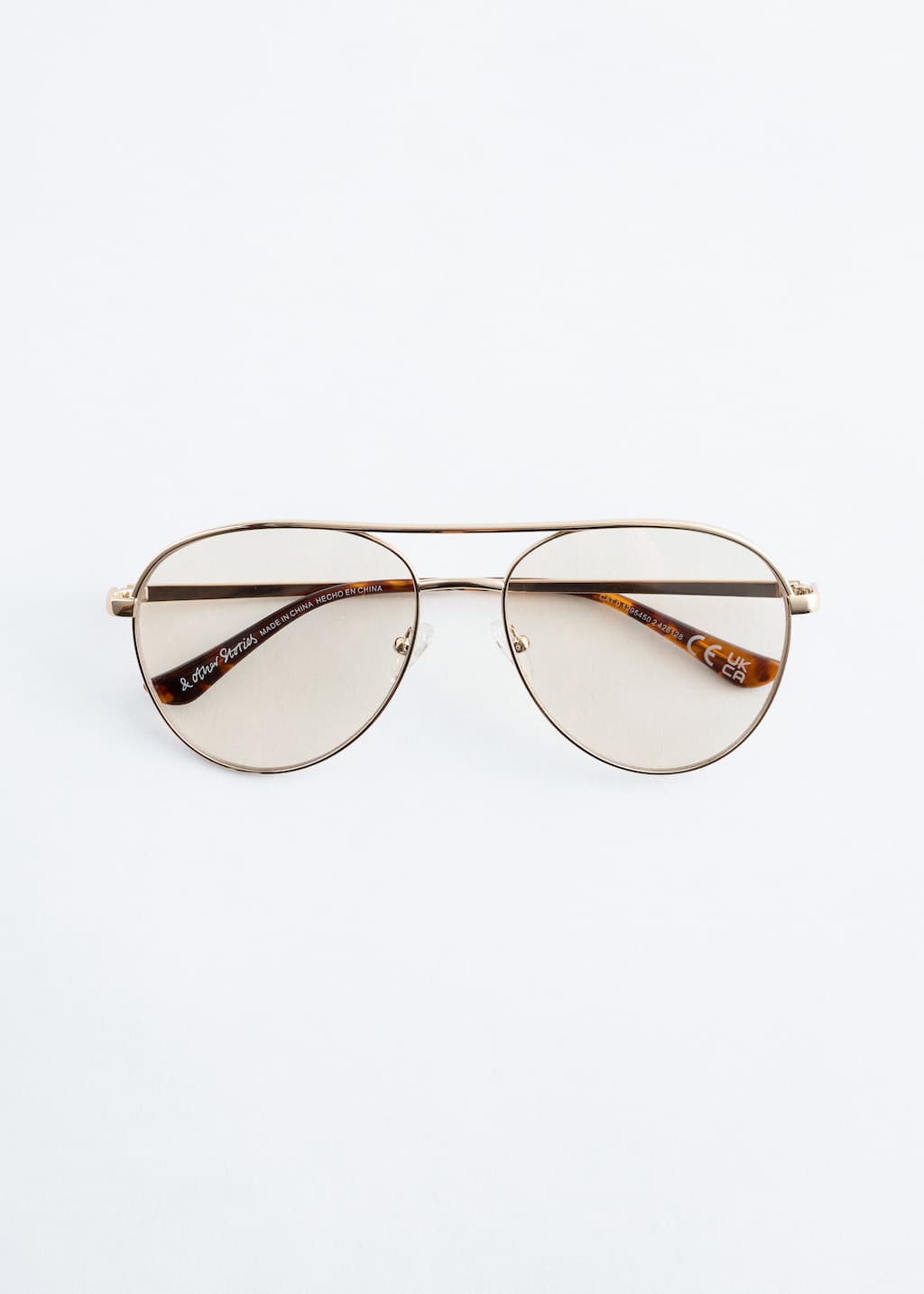 Slim Aviator-Frame Sunglasses