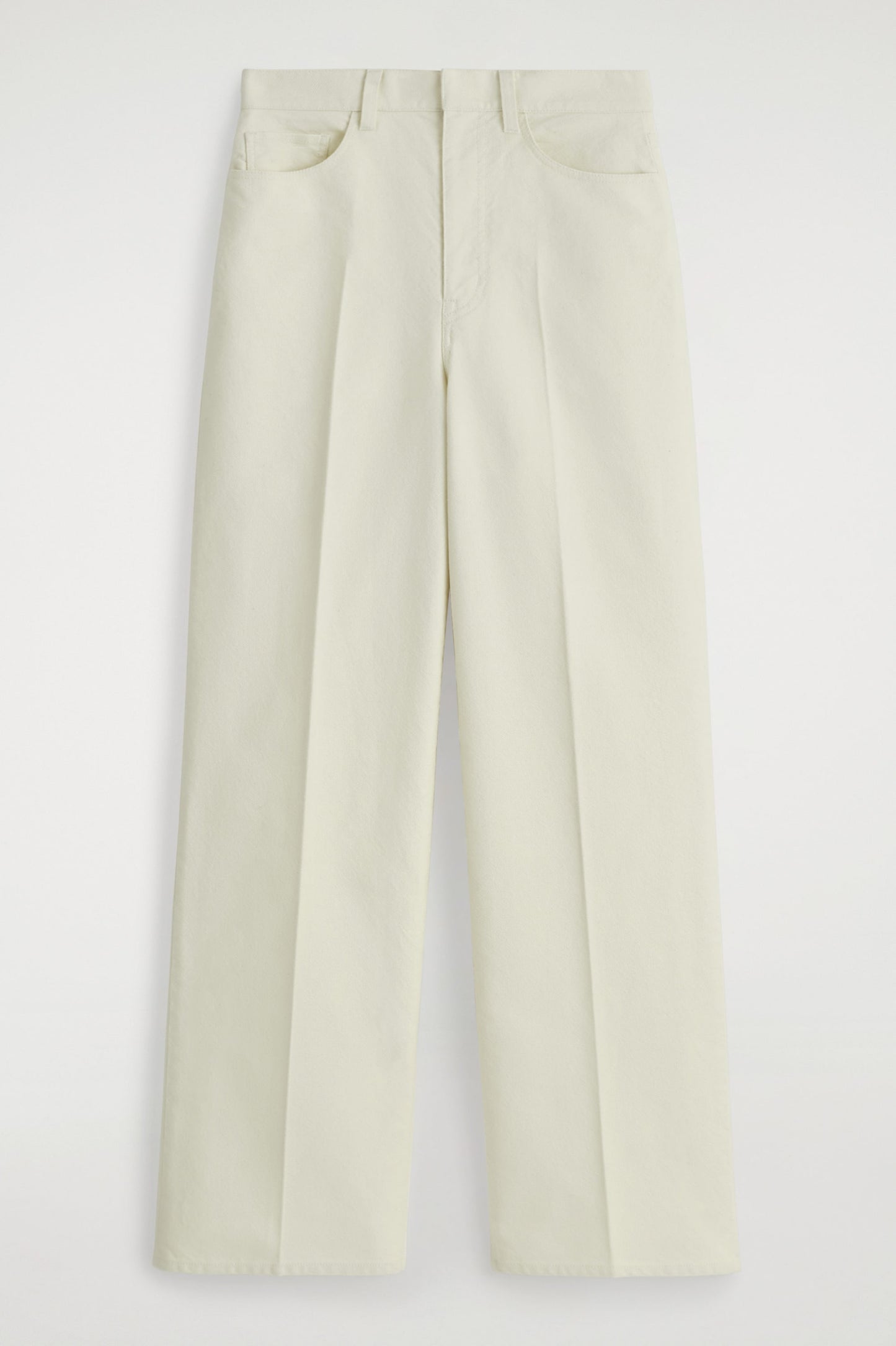 Cotton-Canvas Straight-Leg Trousers
