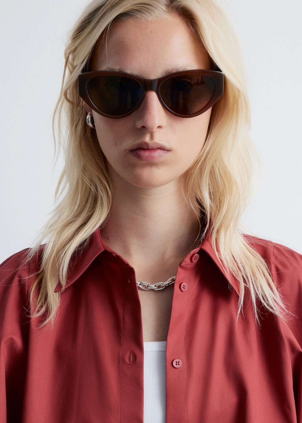 Voluminous Balloon-Sleeve Blouse