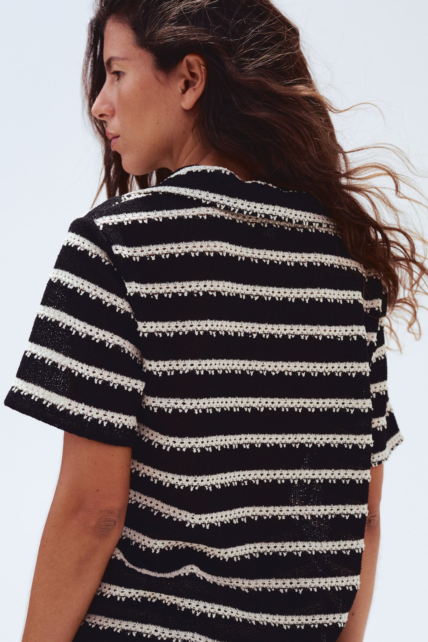 Collared knitted top