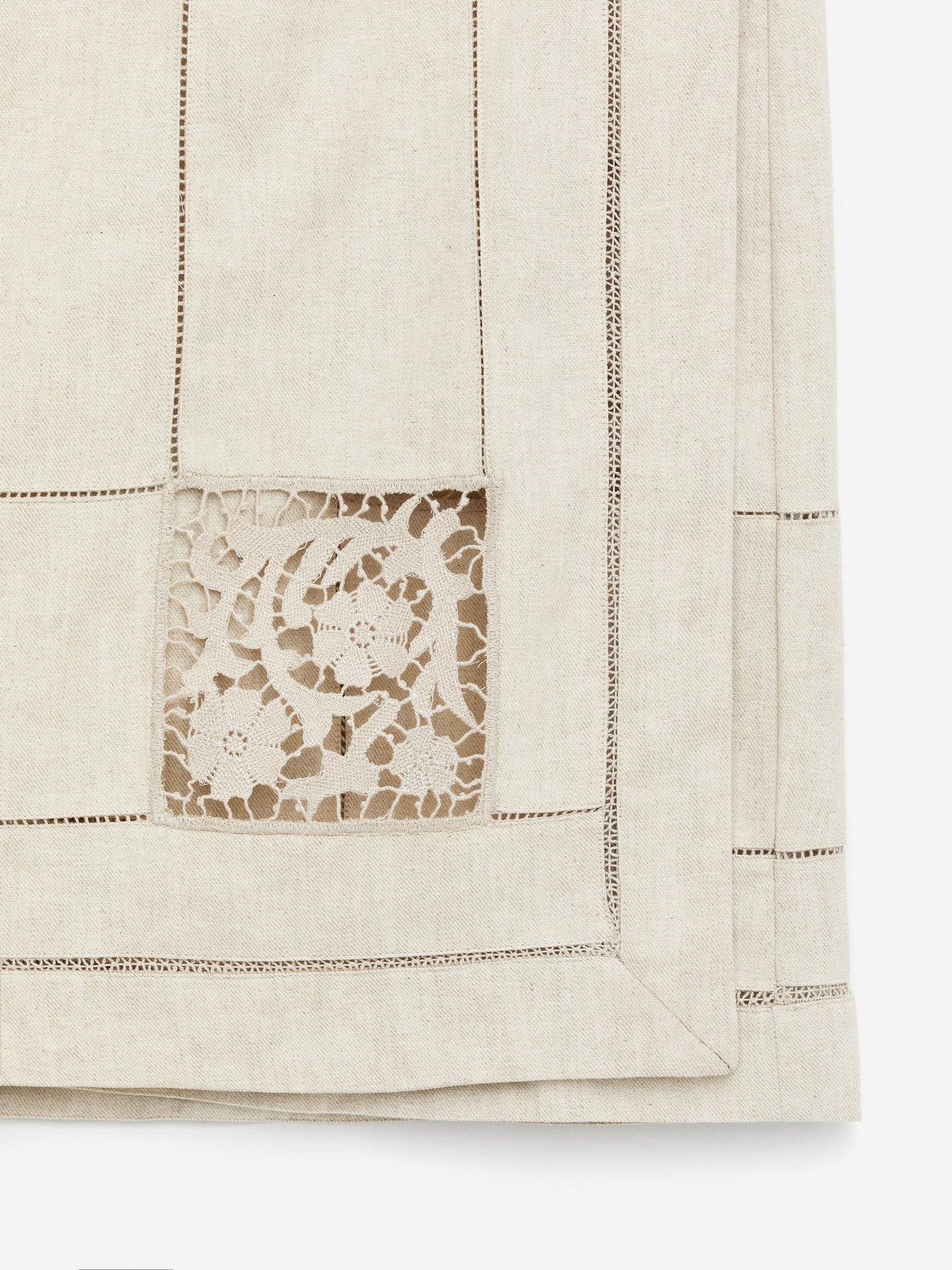 Embroidered Wrap Skirt
