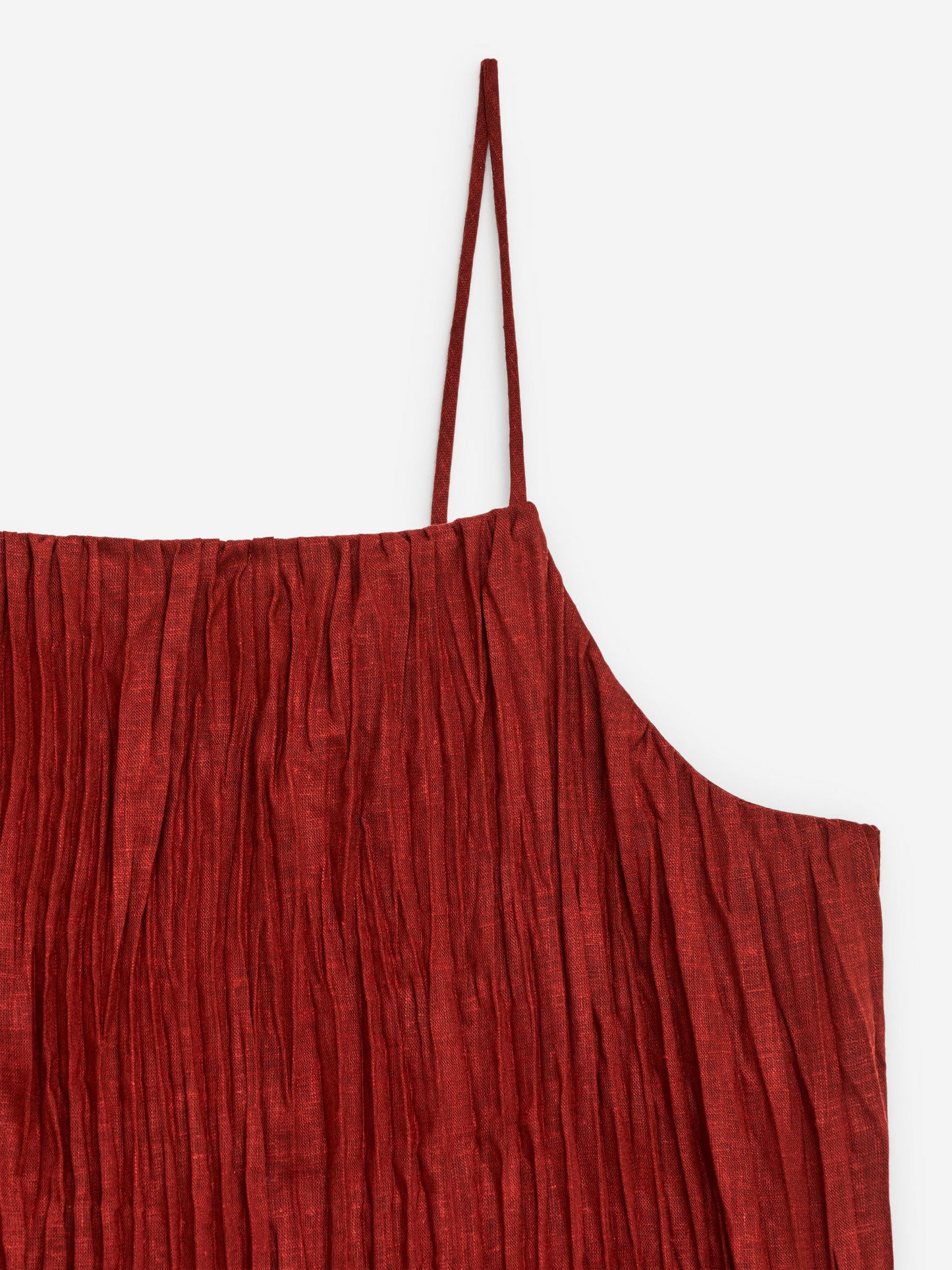 Crinkled Strap Top