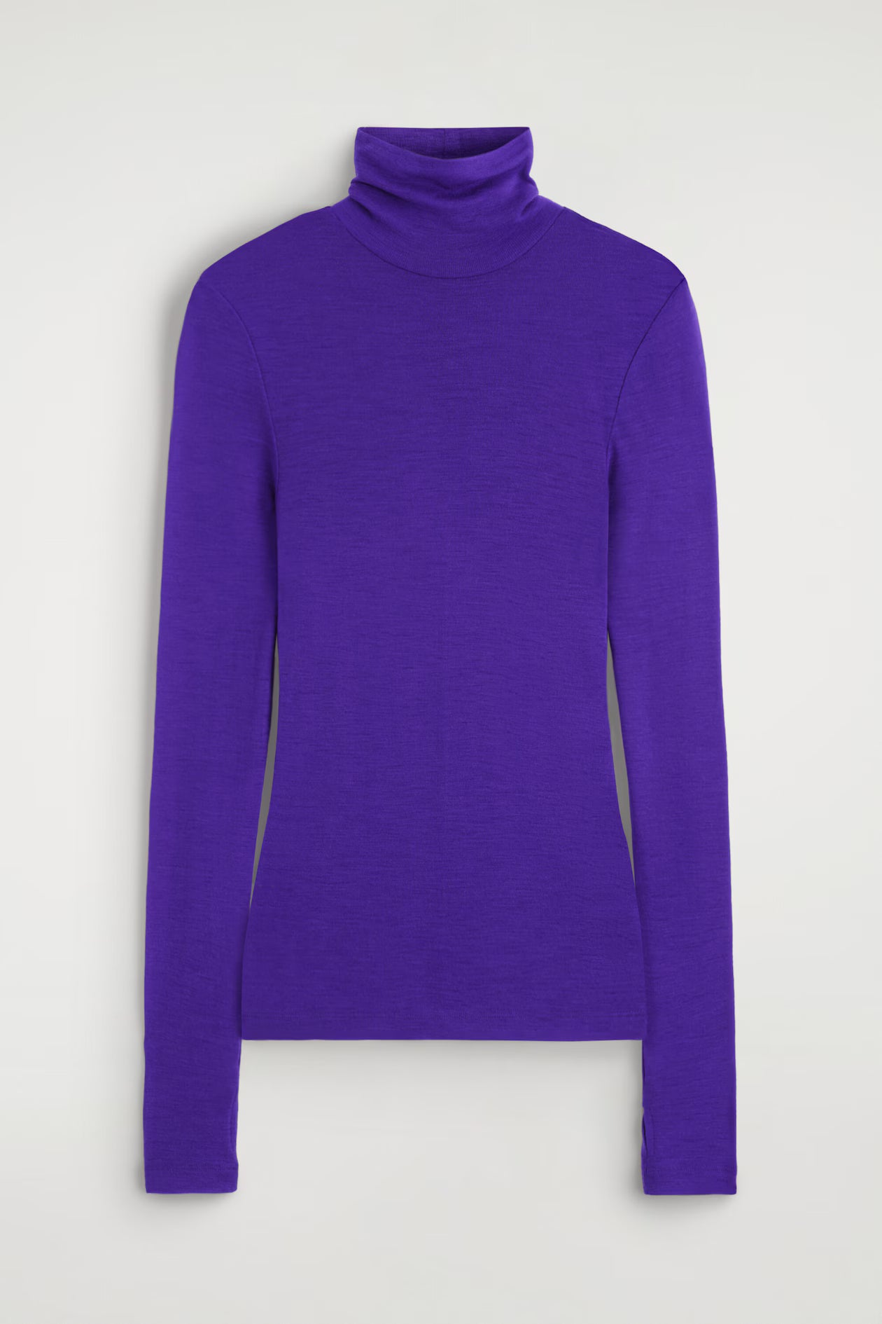 Merino Wool High Neck Top