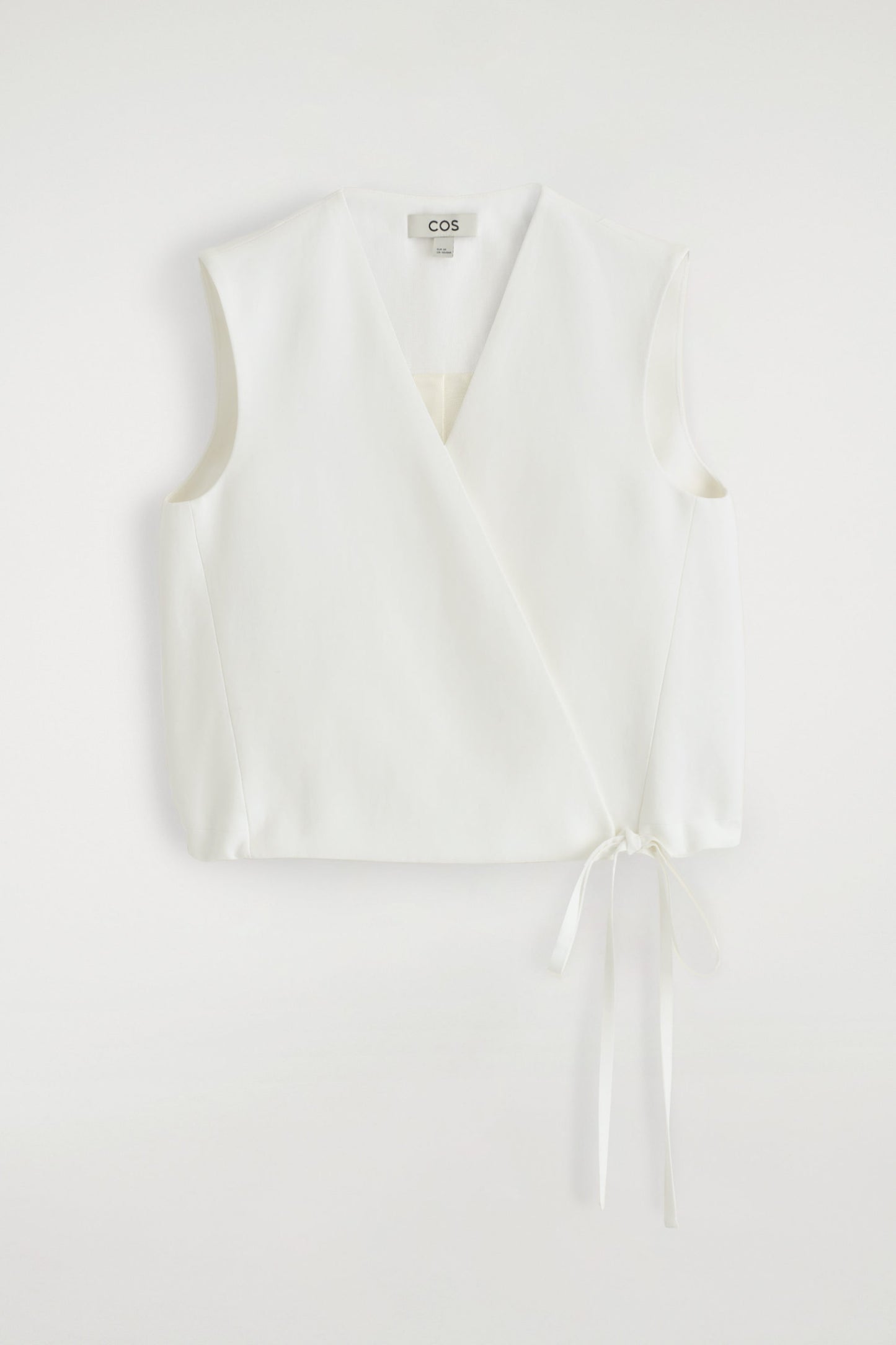 Tie-Detail Wrap Waistcoat