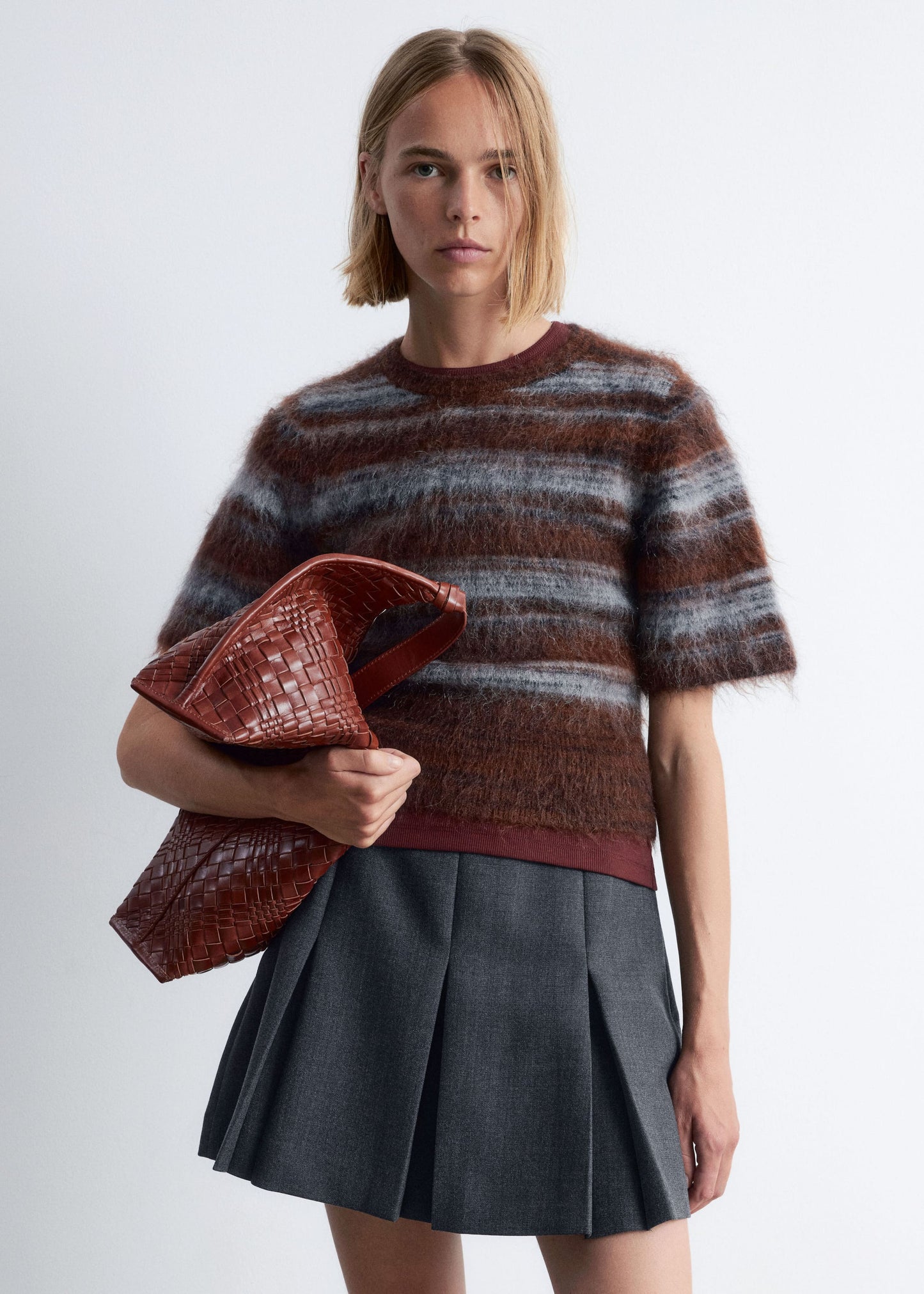 Brushed-Knit T-Shirt