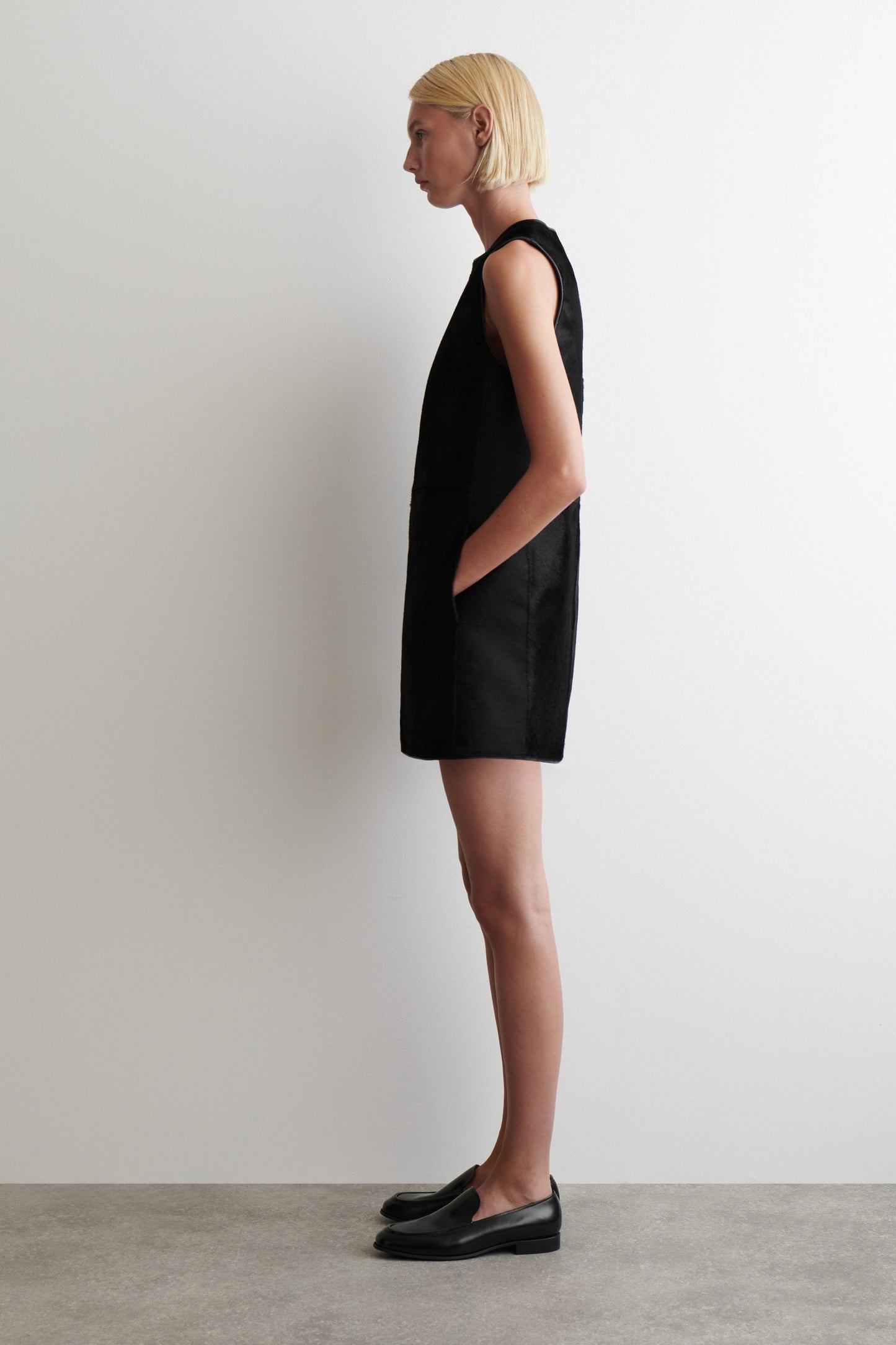 Pony Hair Mini Dress