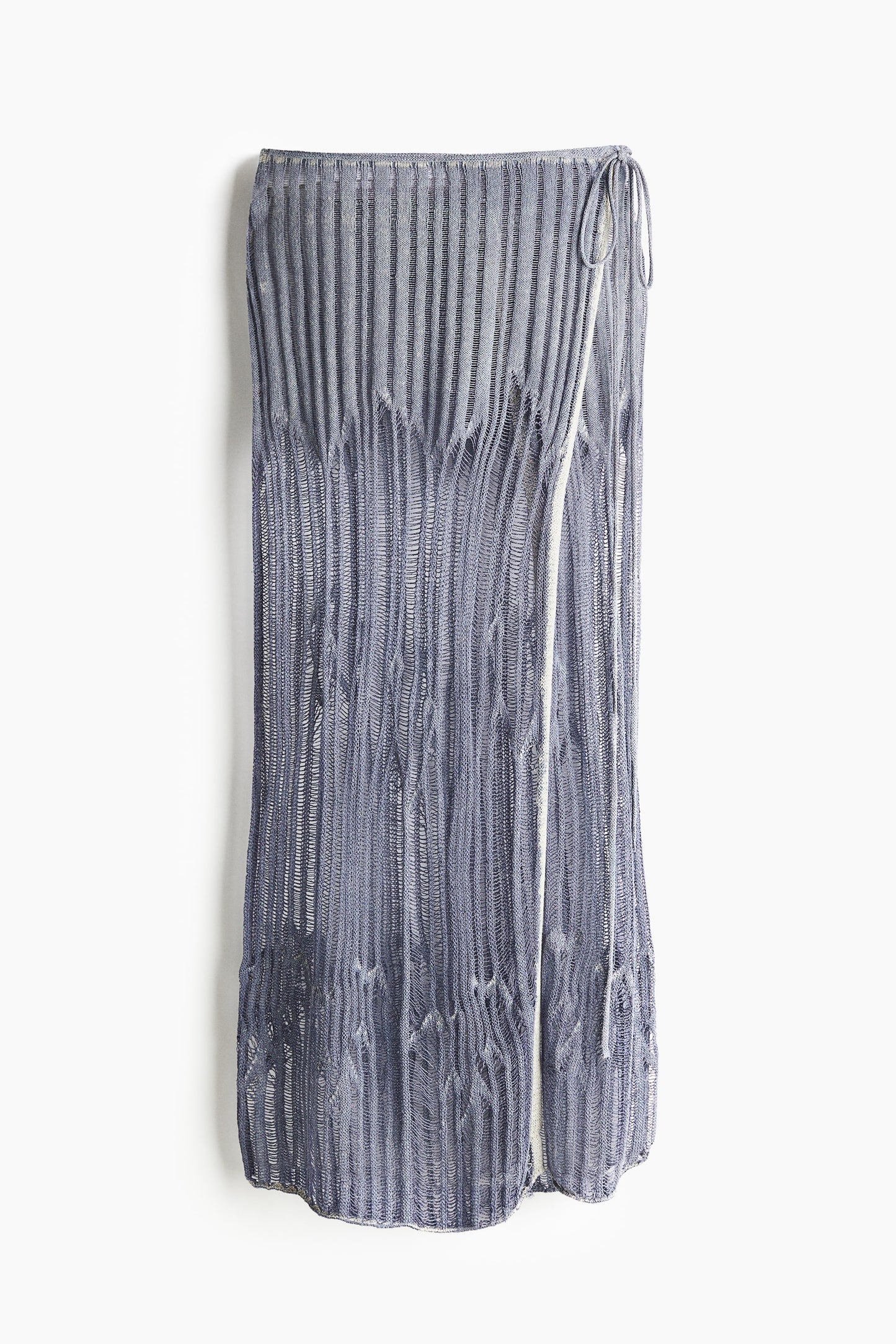Knitted wrap skirt