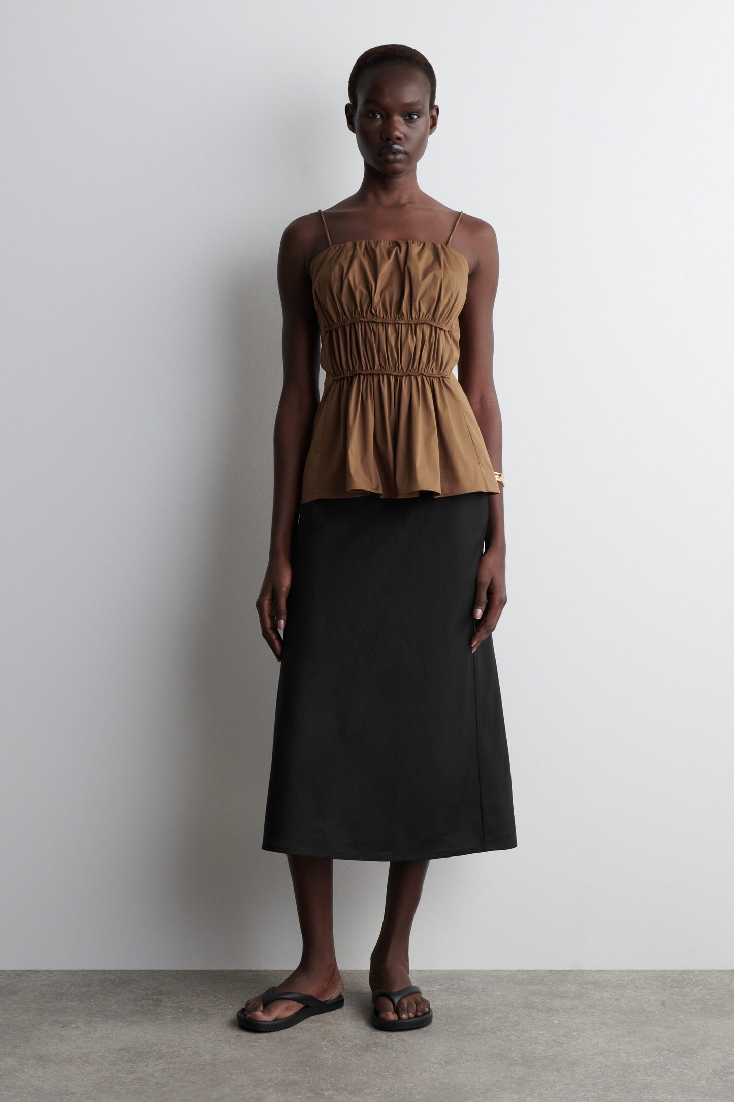 Gathered Cotton Top