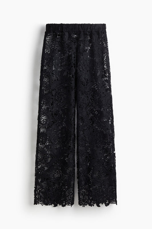 Wide lace trousers