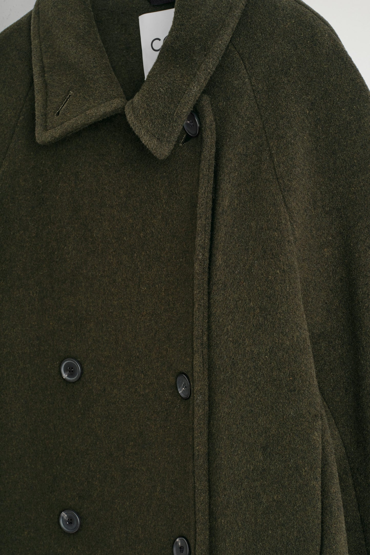 Oversized Double-Breasted Wool Coat