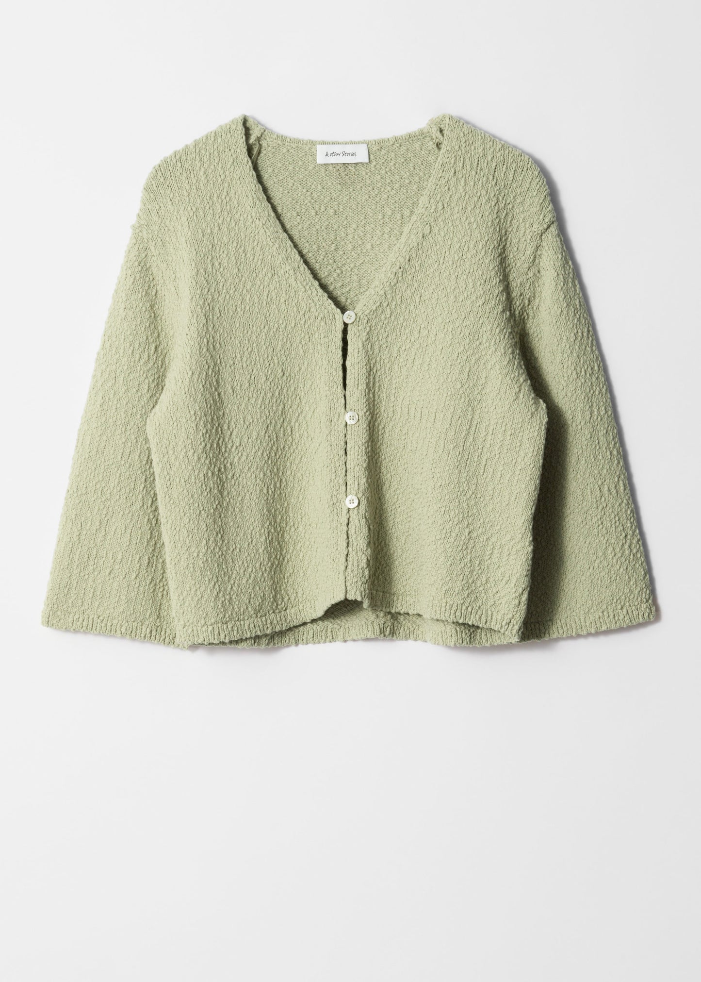 Knitted Short-Sleeve Cardigan