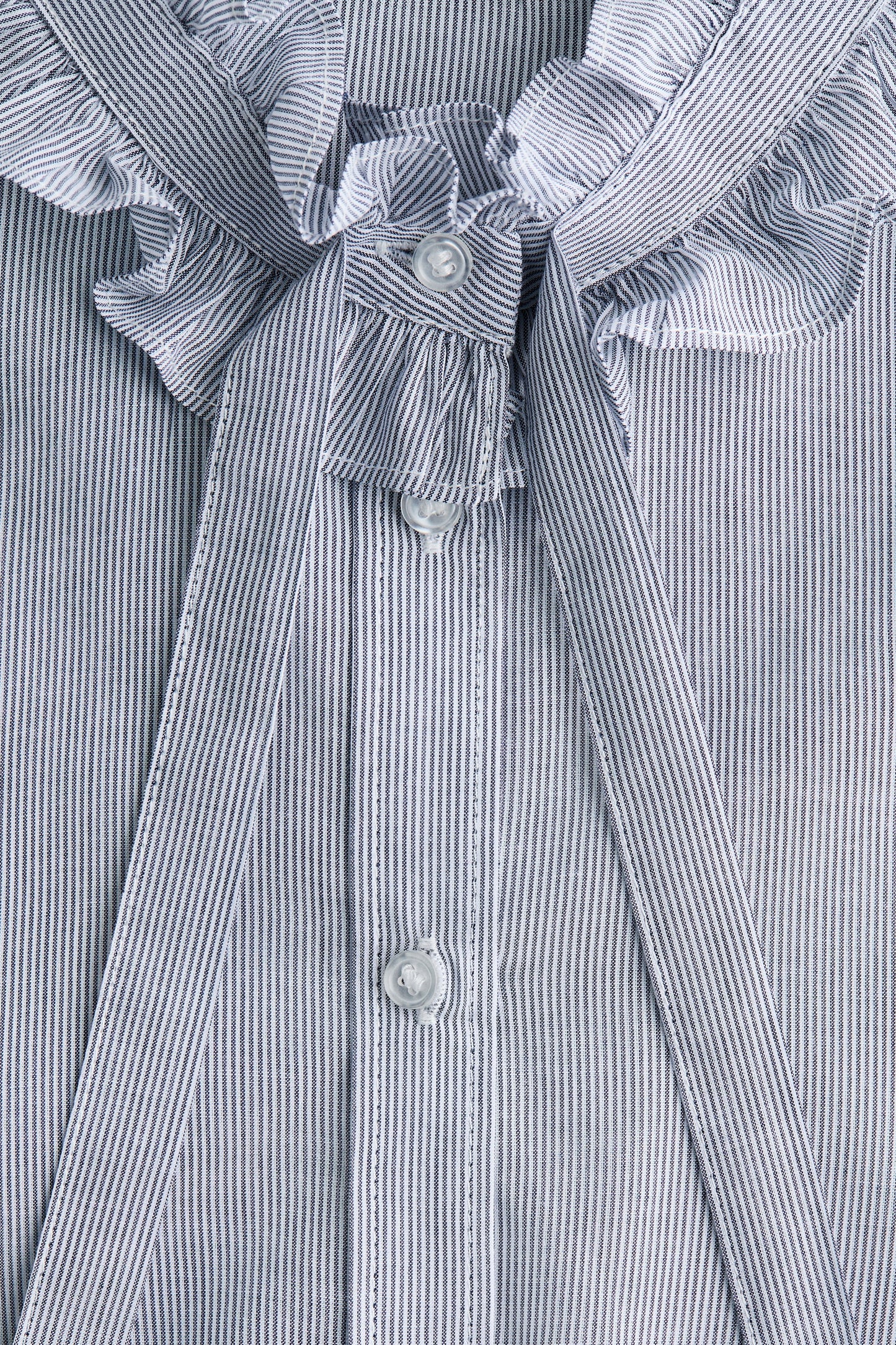 Frill-trimmed blouse