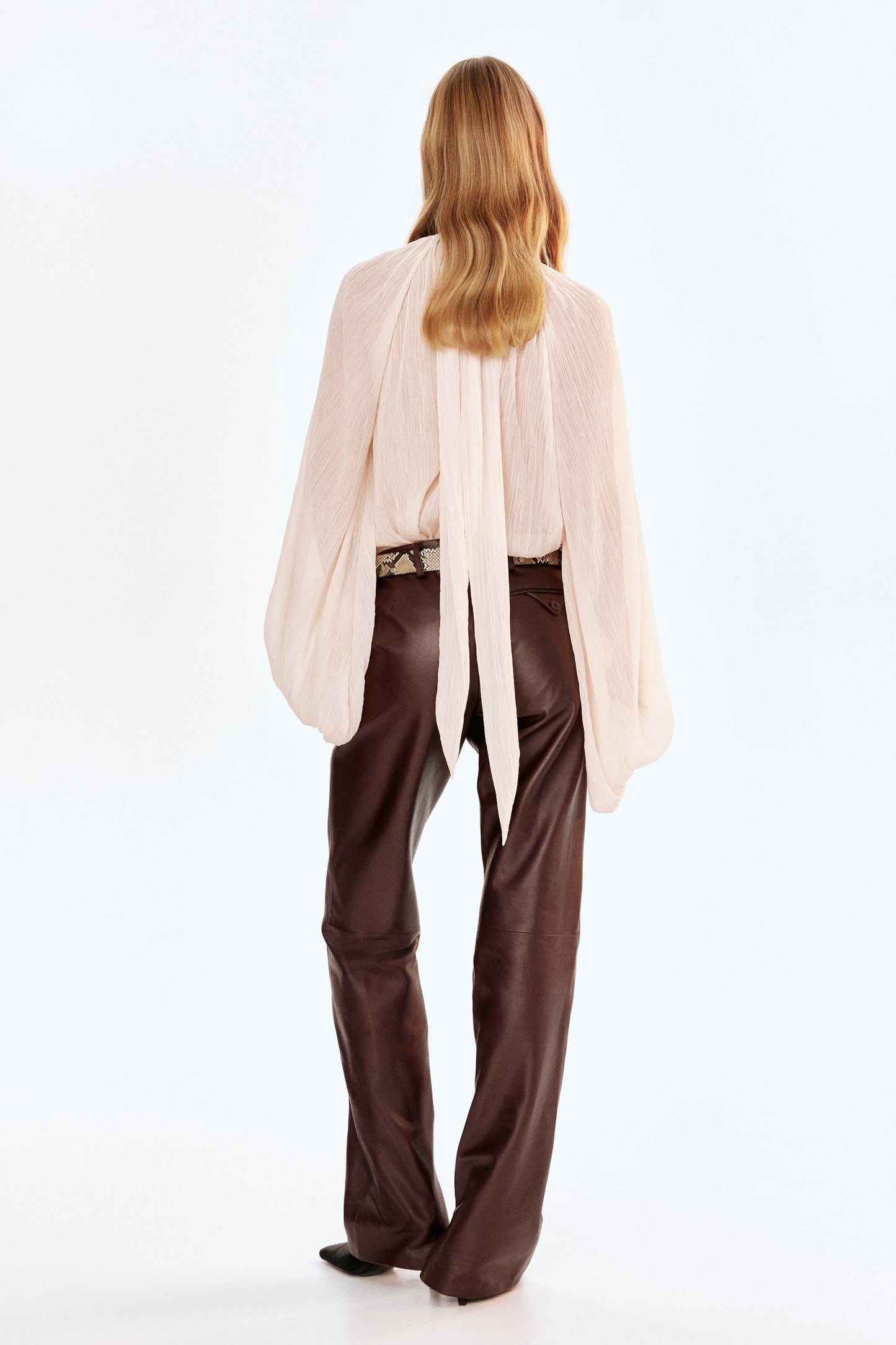 Tie-neck blouse