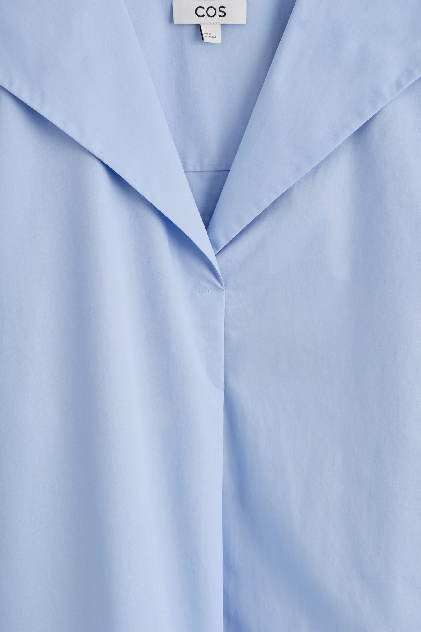 Sailor-Collar Cotton Mini Dress