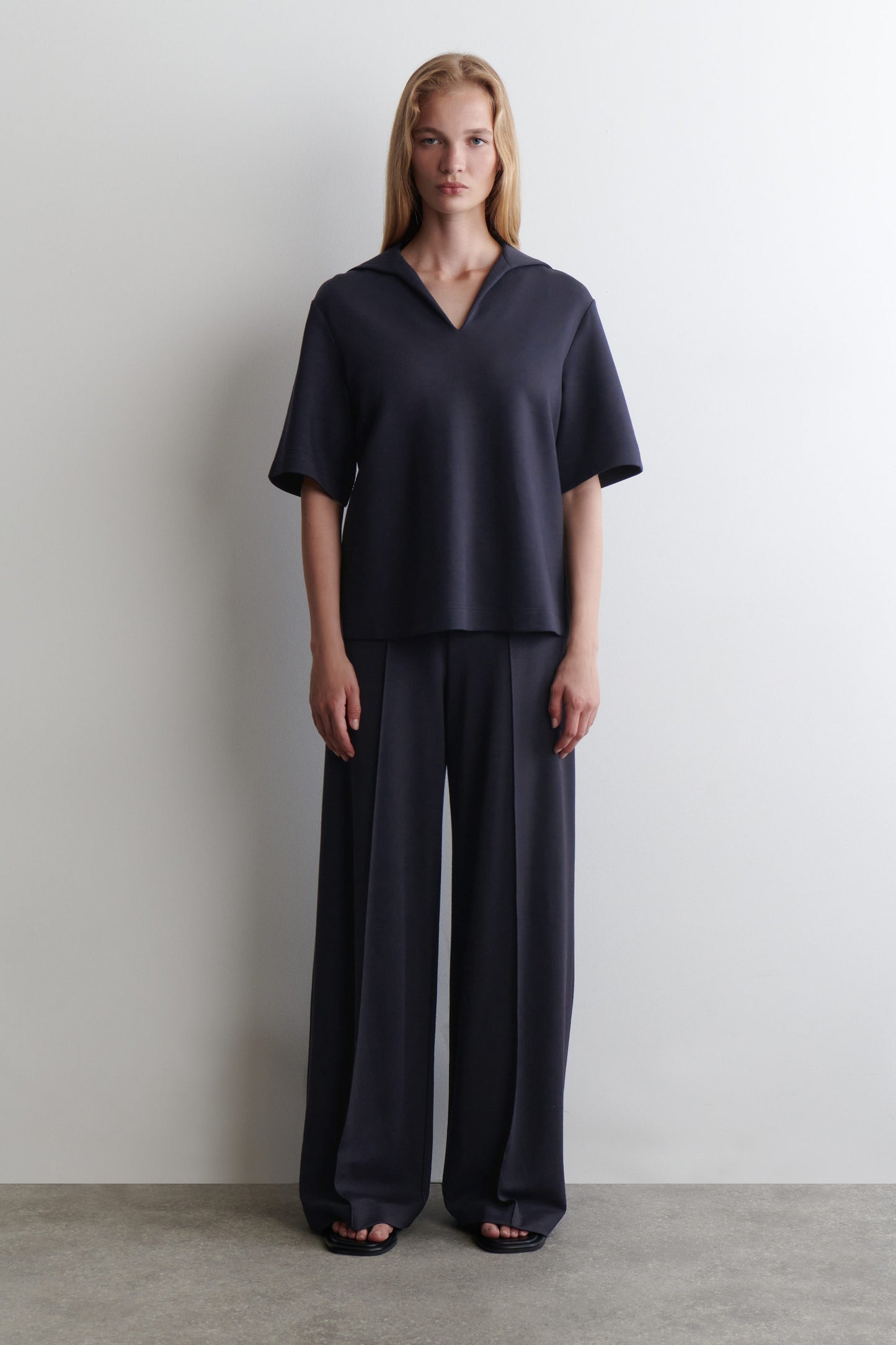 Modal Wide-Leg Trousers