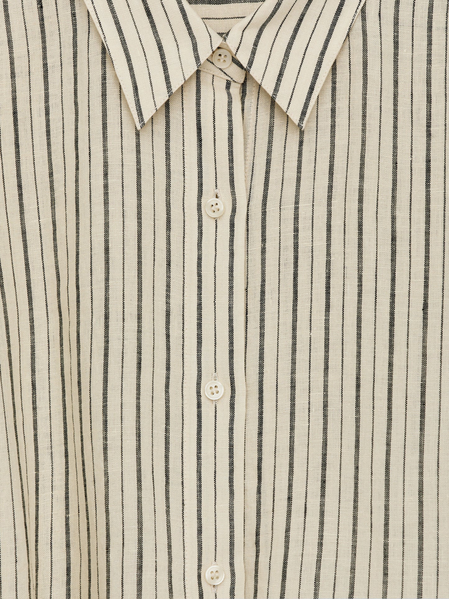 Wrap-Detail Linen Dress