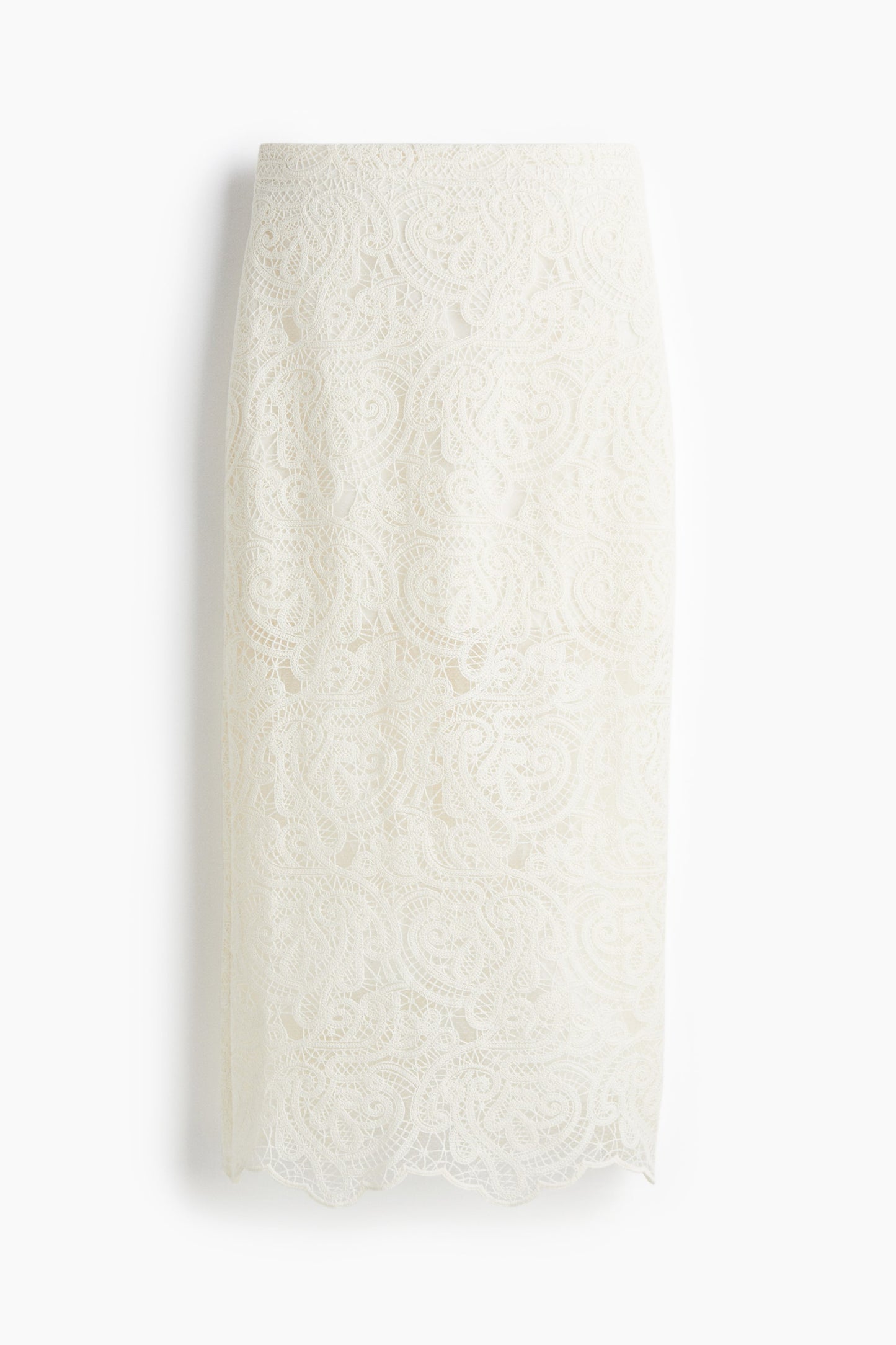 Lace pencil skirt