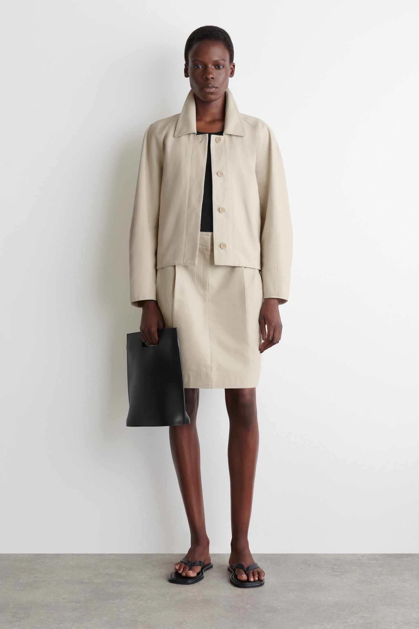 Pleated Buckle-Detail Mini Skirt