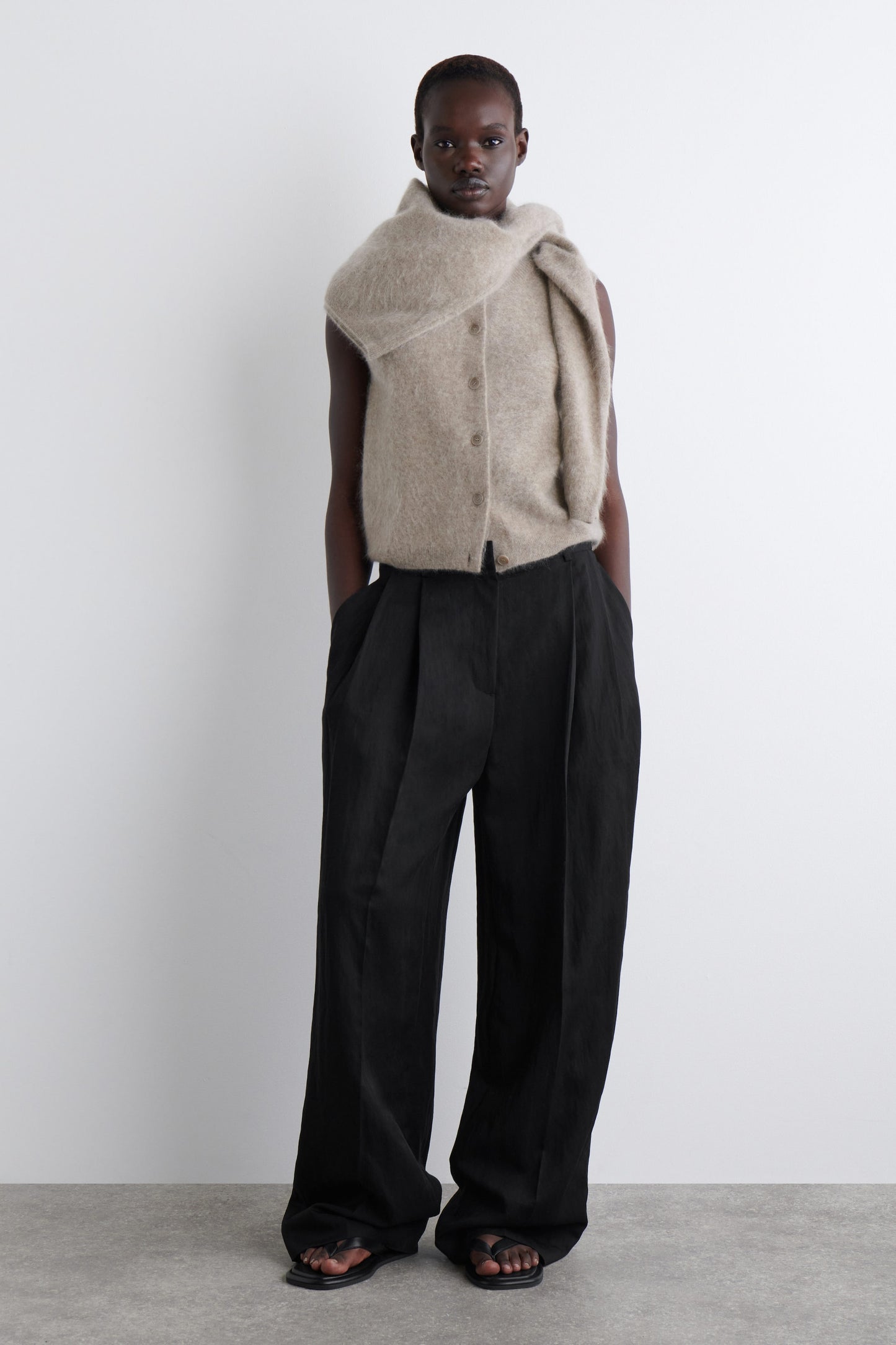 Brushed-Cashmere Waistcoat
