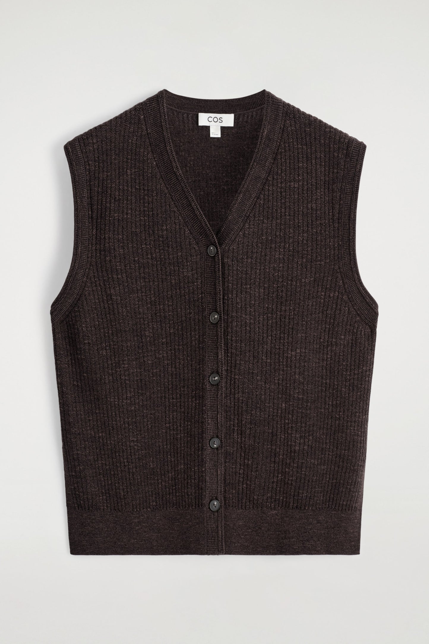 Ribbed Merino Wool-Blend Vest