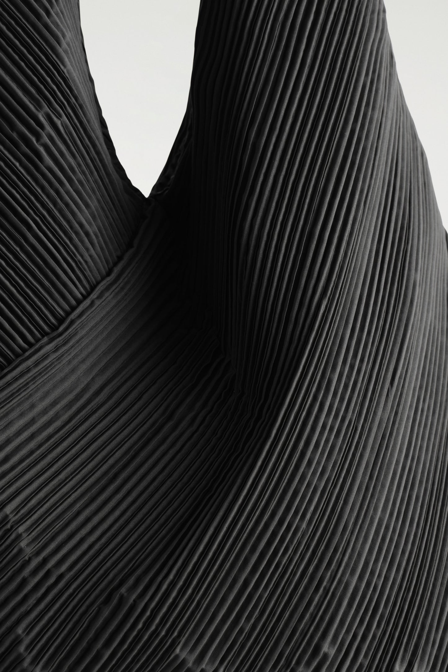 Sculptural Plissé Shoulder Bag