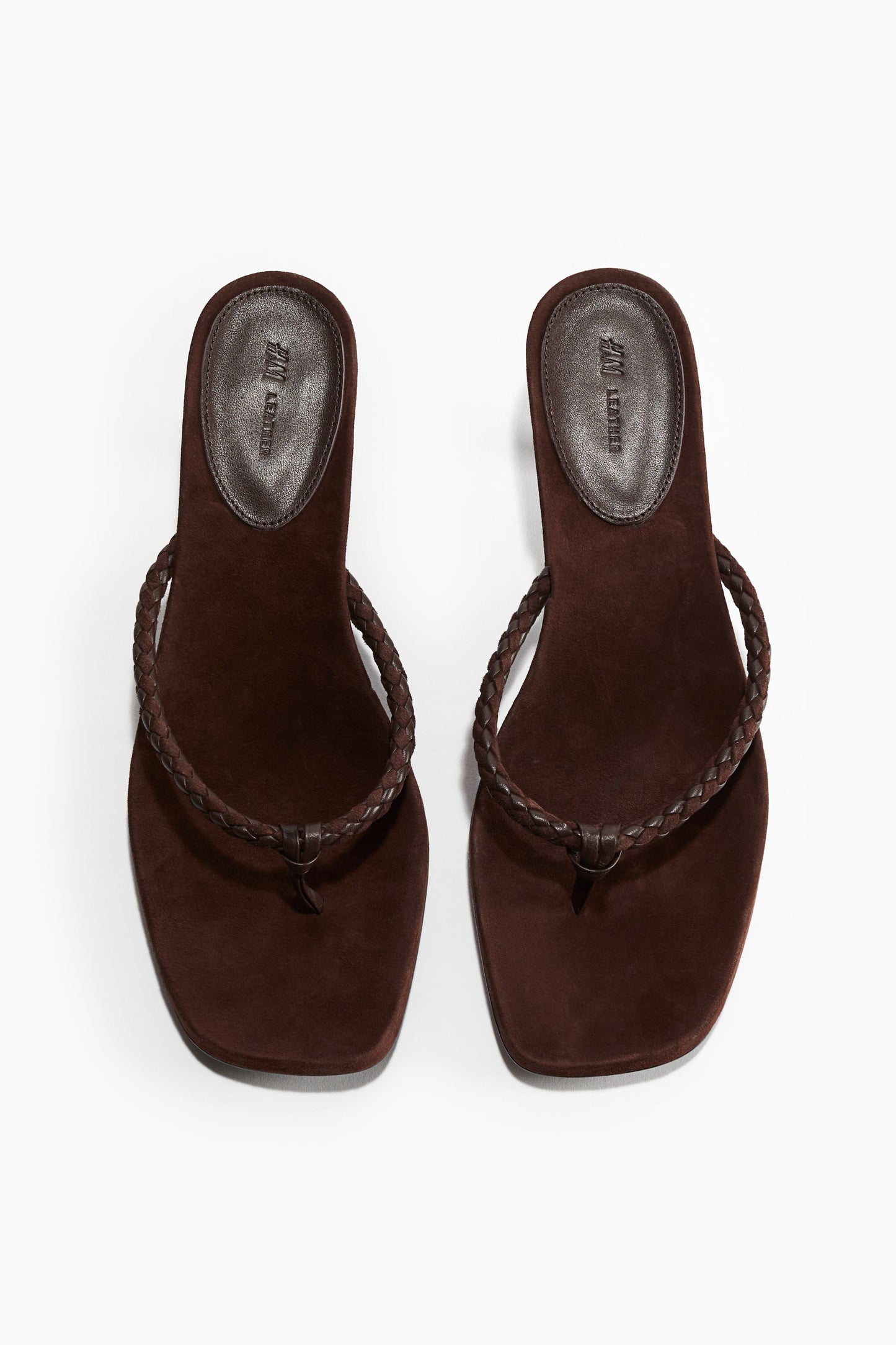 Heeled suede sandals
