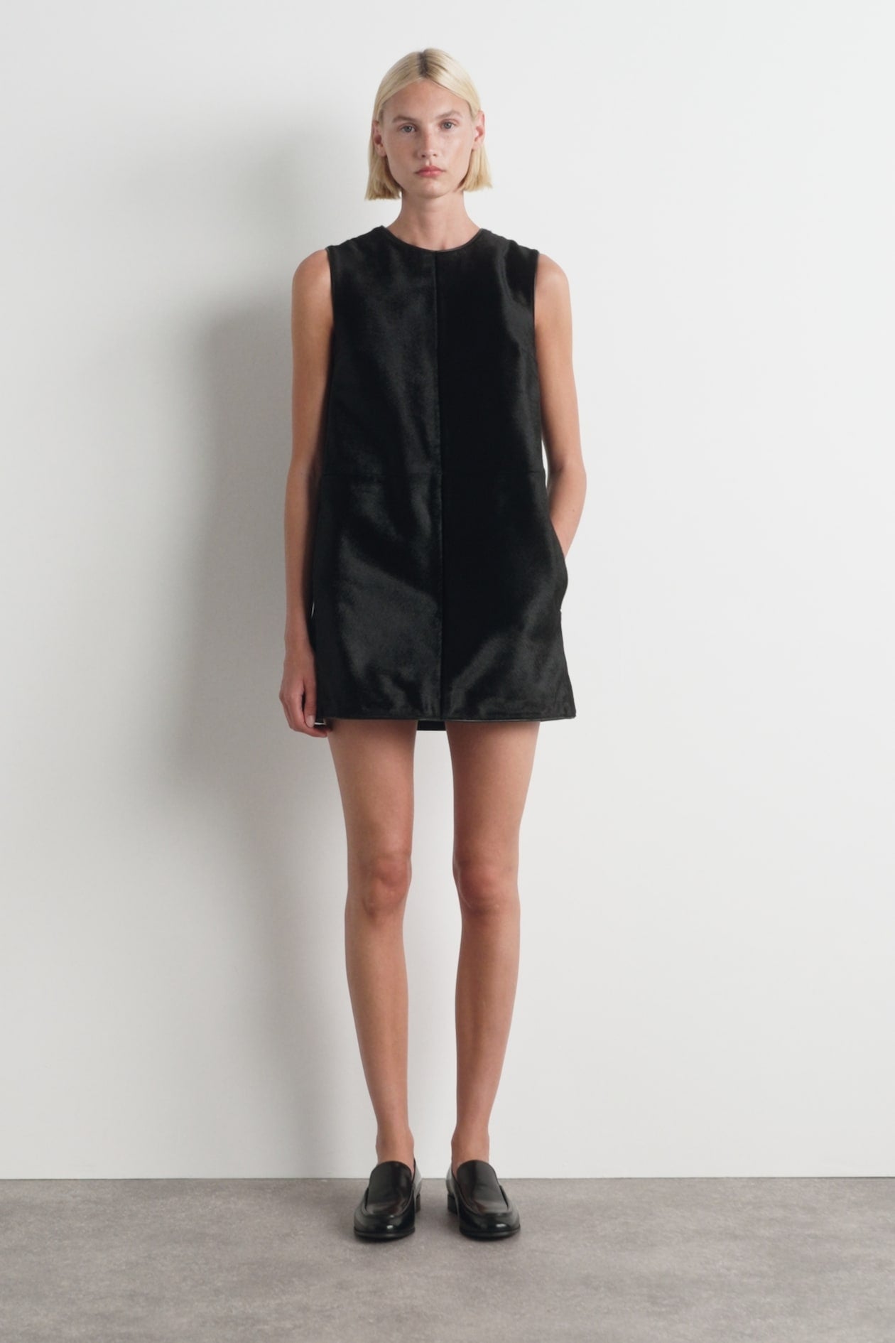 Pony Hair Mini Dress