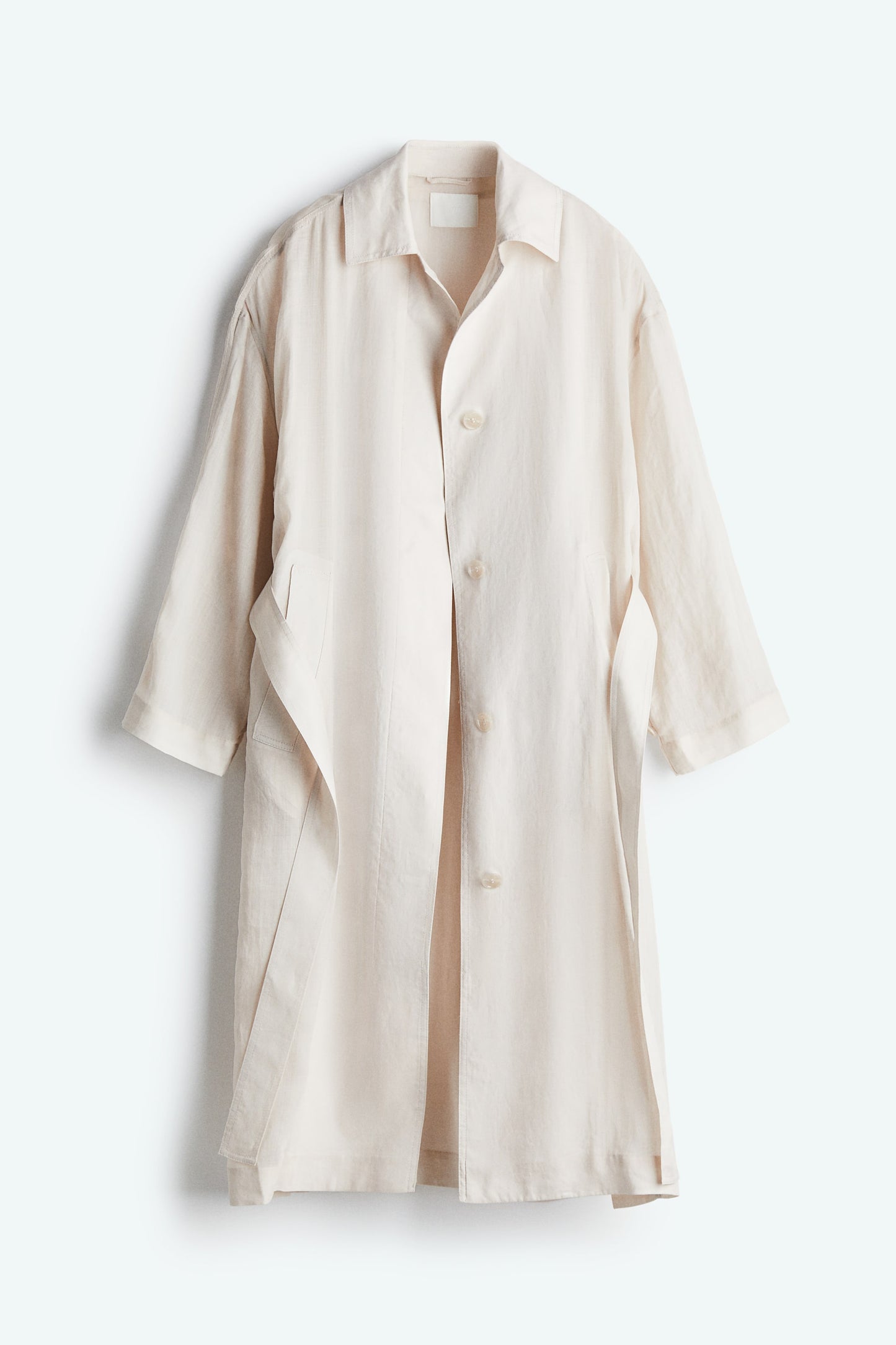Ramie trench coat