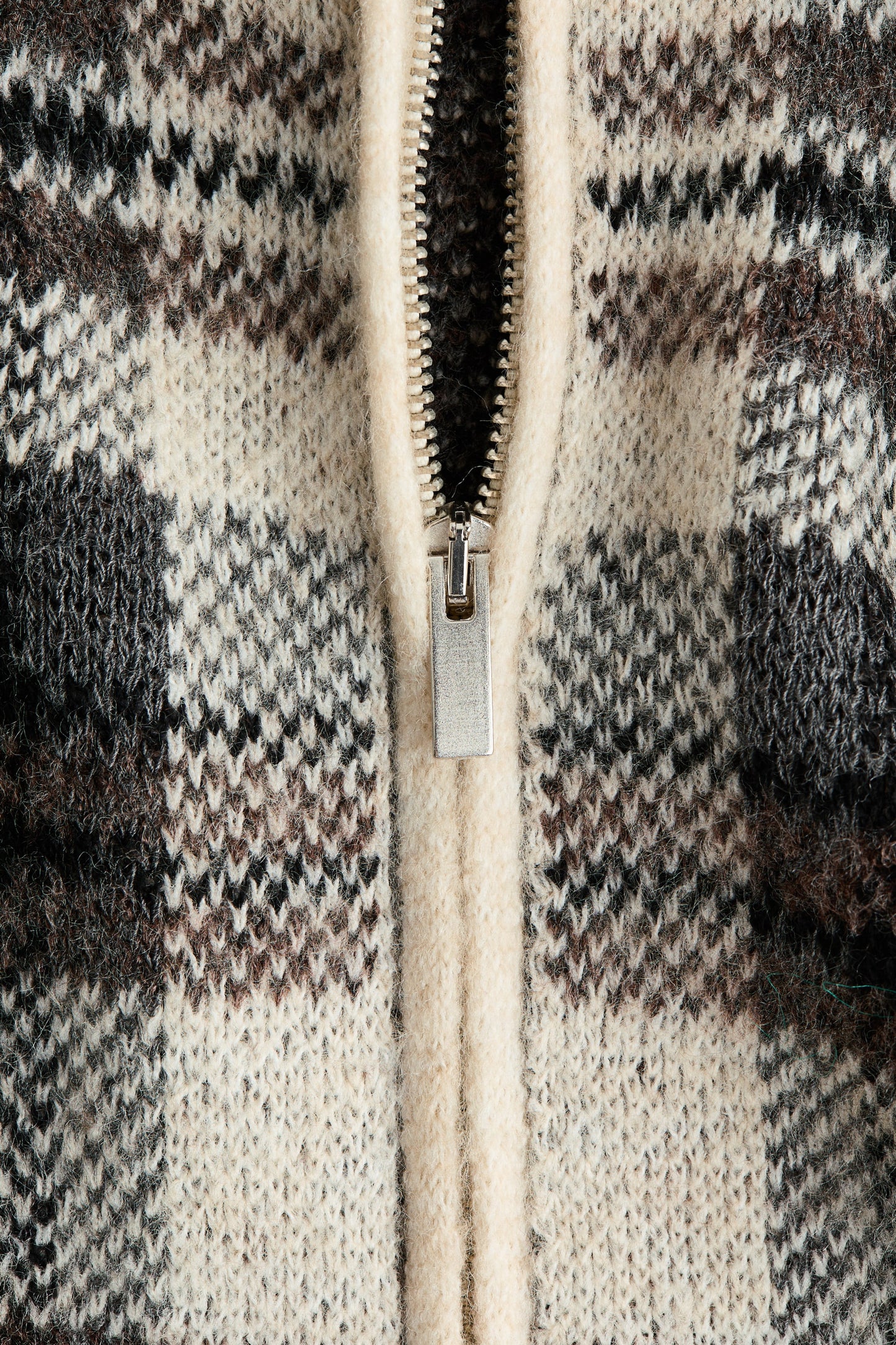 Jacquard-knit jacket