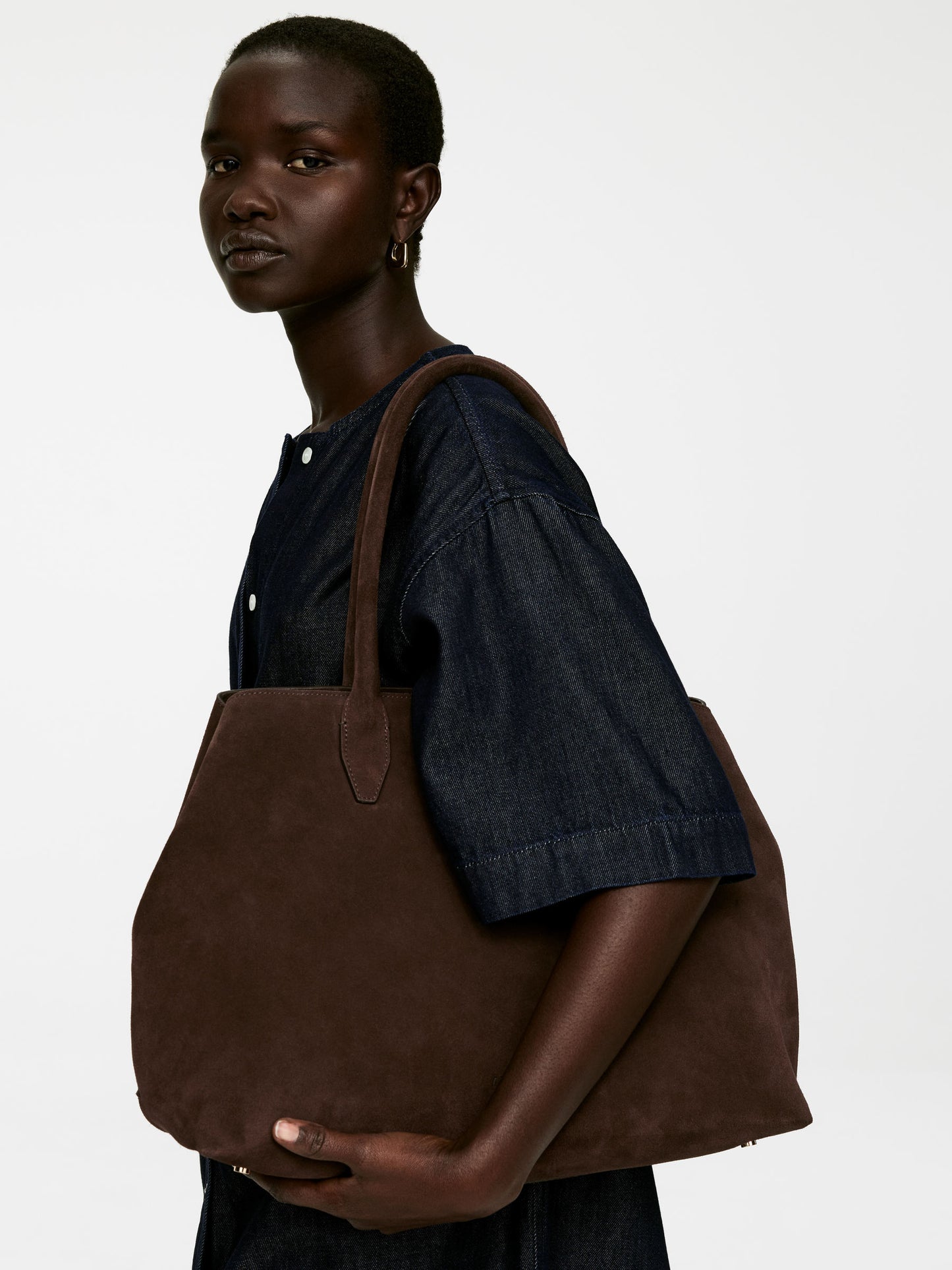 Suede Tote Bag