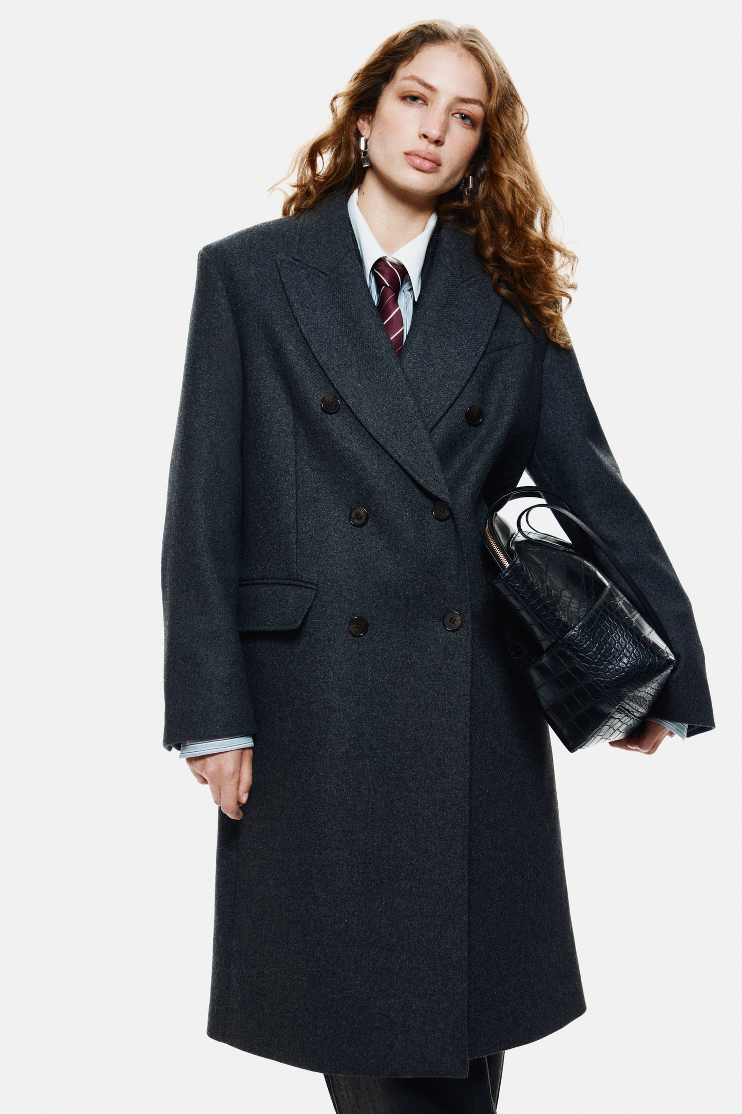 Wool-blend coat