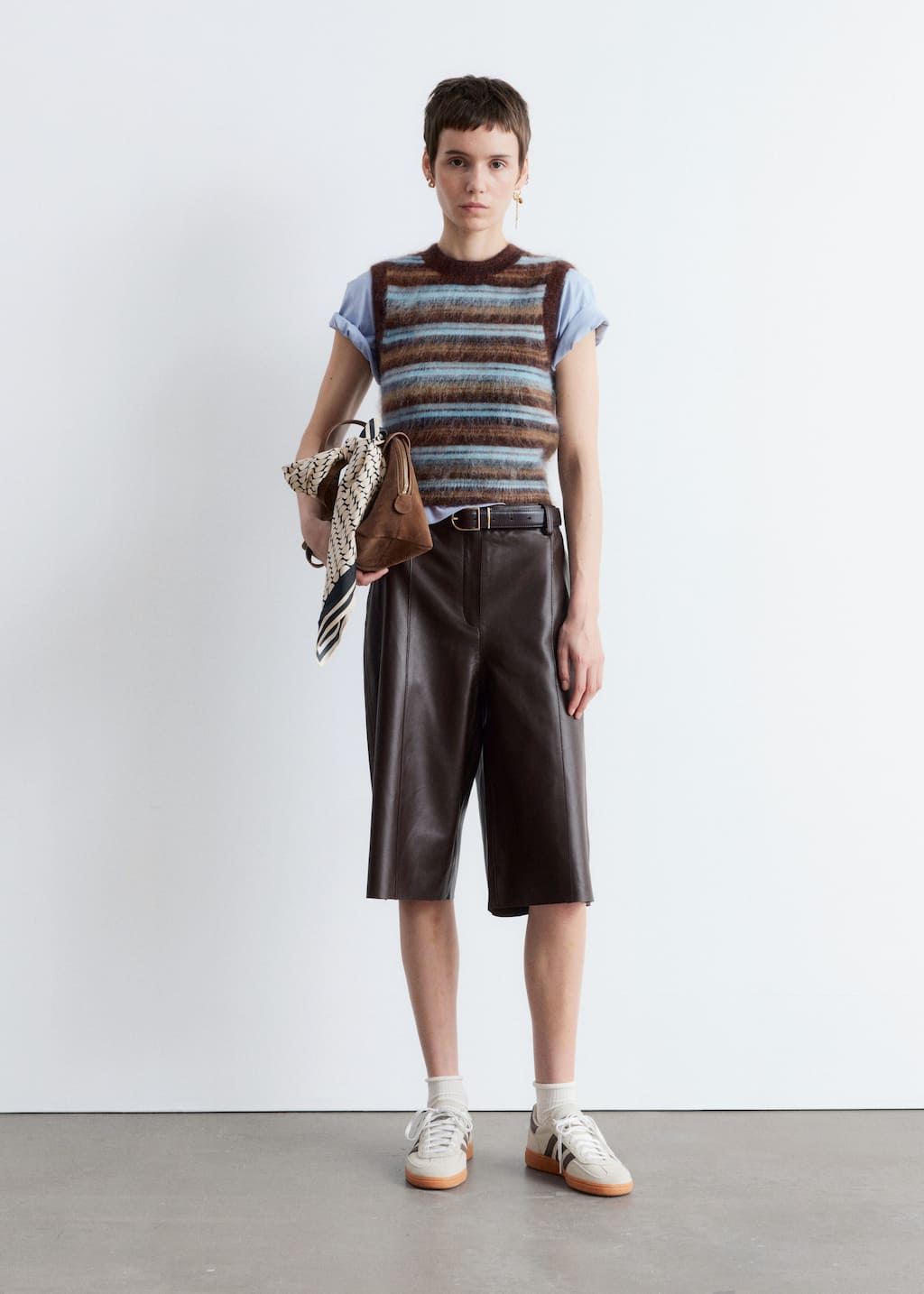 Knitted Mohair-Blend Vest