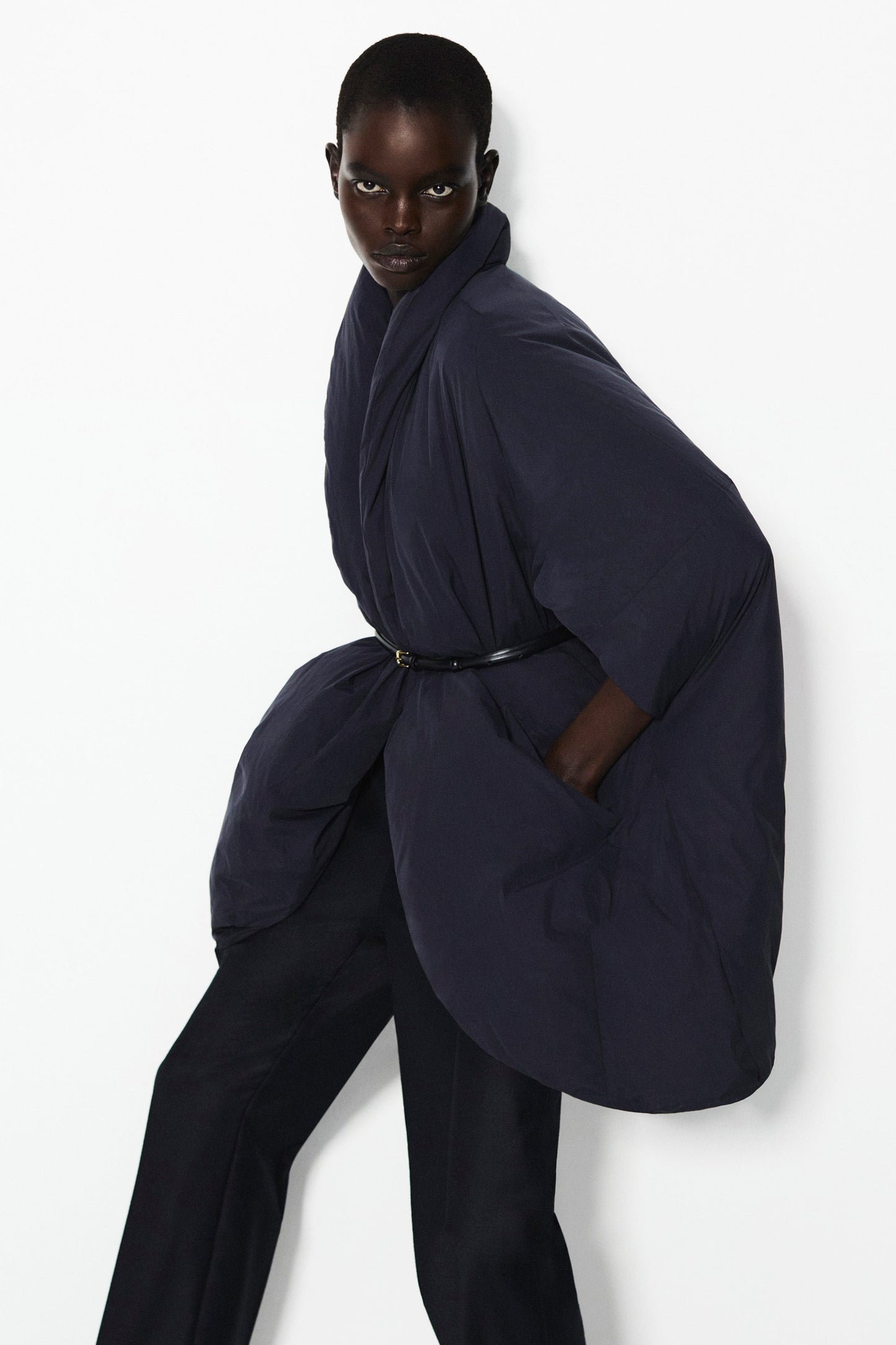 Oversized Sculpted Down Puffer Jacket