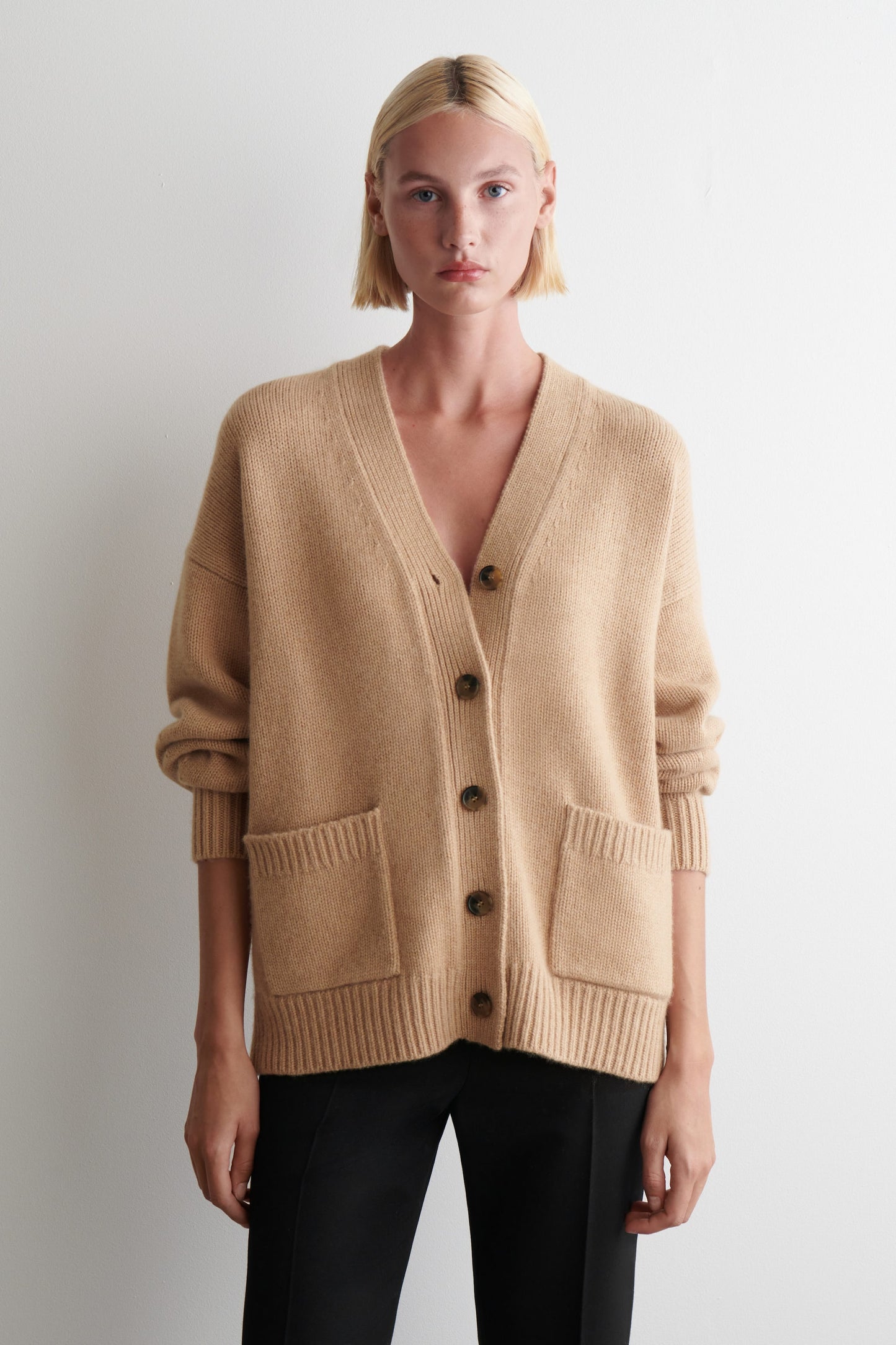 Oversized Cashmere-Blend Cardigan