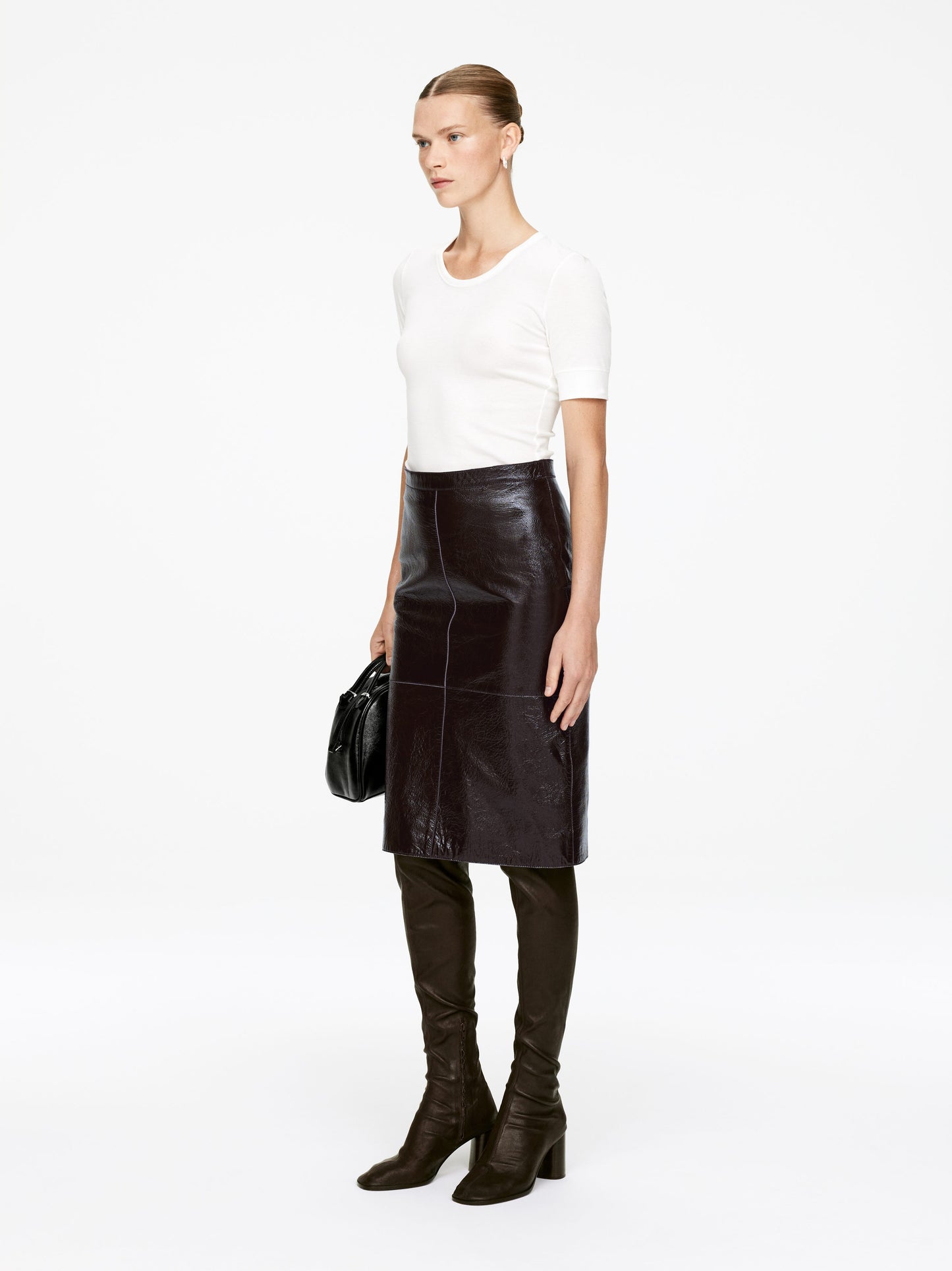 Naplak Leather Skirt