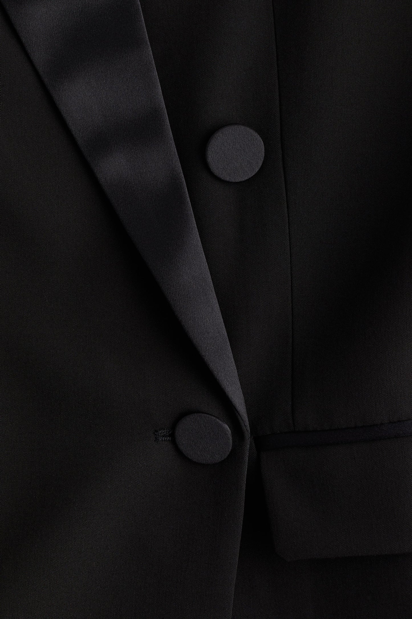 Double-breasted tuxedo blazer