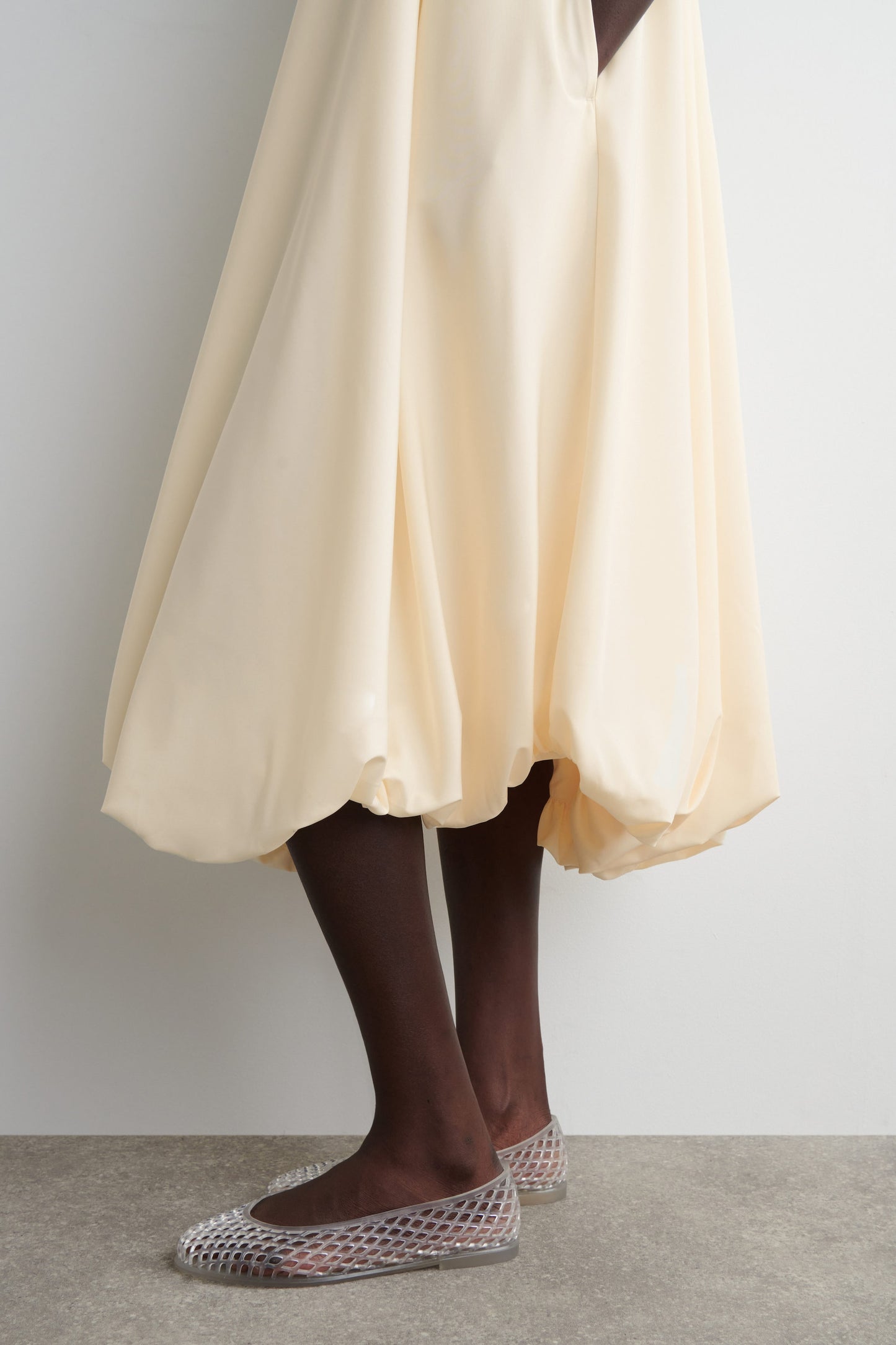 Bubble-Hem Mini Dress