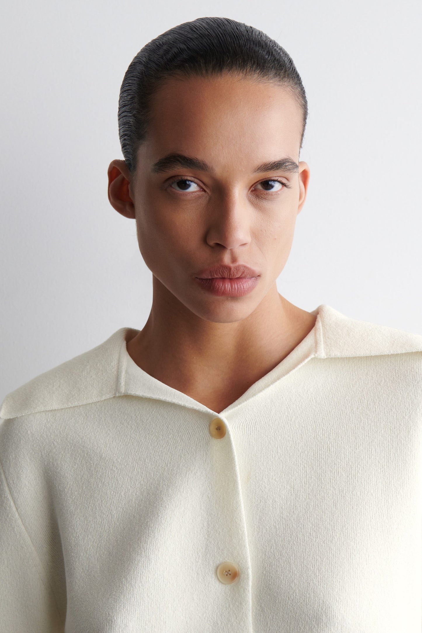 Collared Knitted Jacket