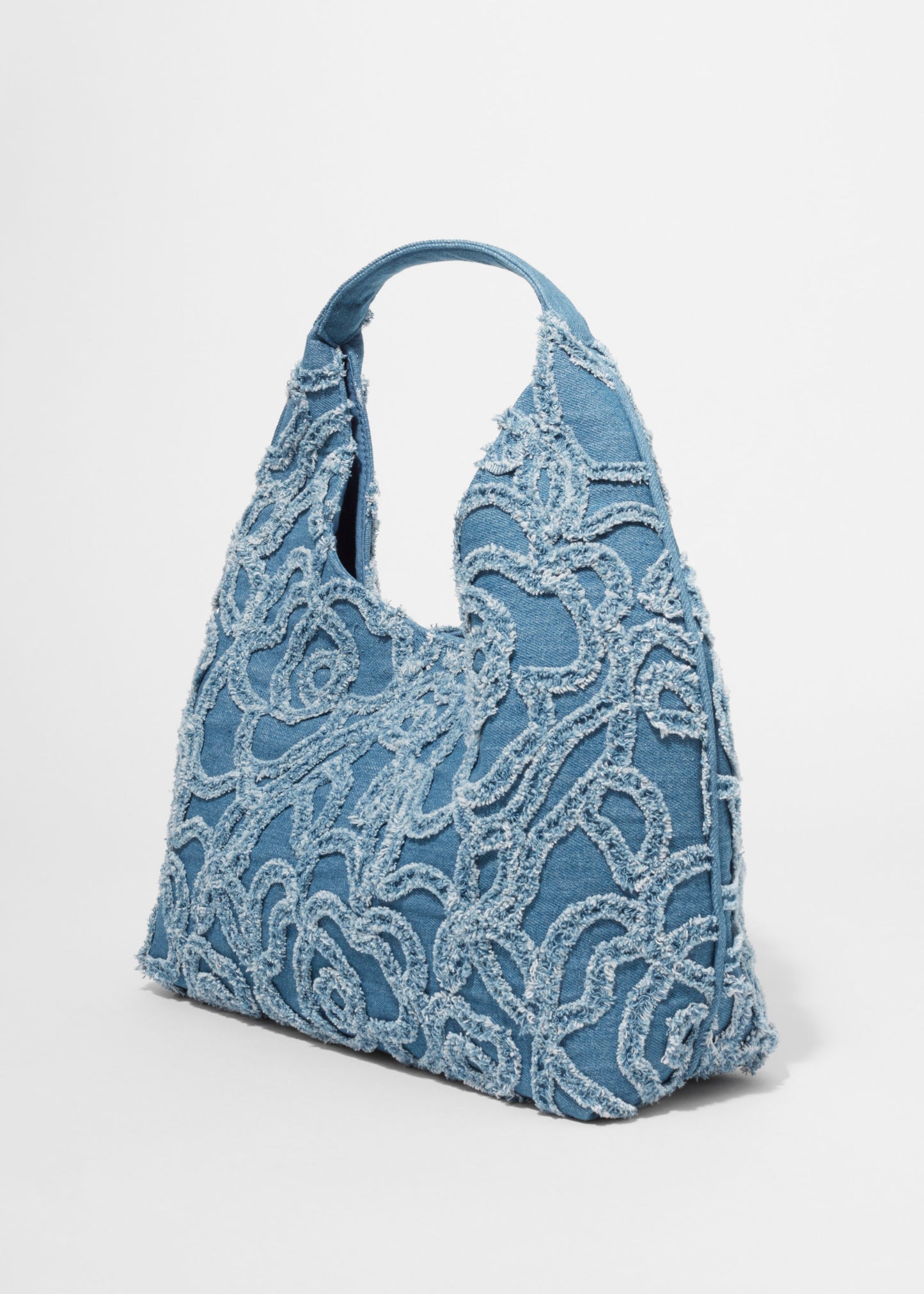 Small Appliquéd Denim Tote Bag